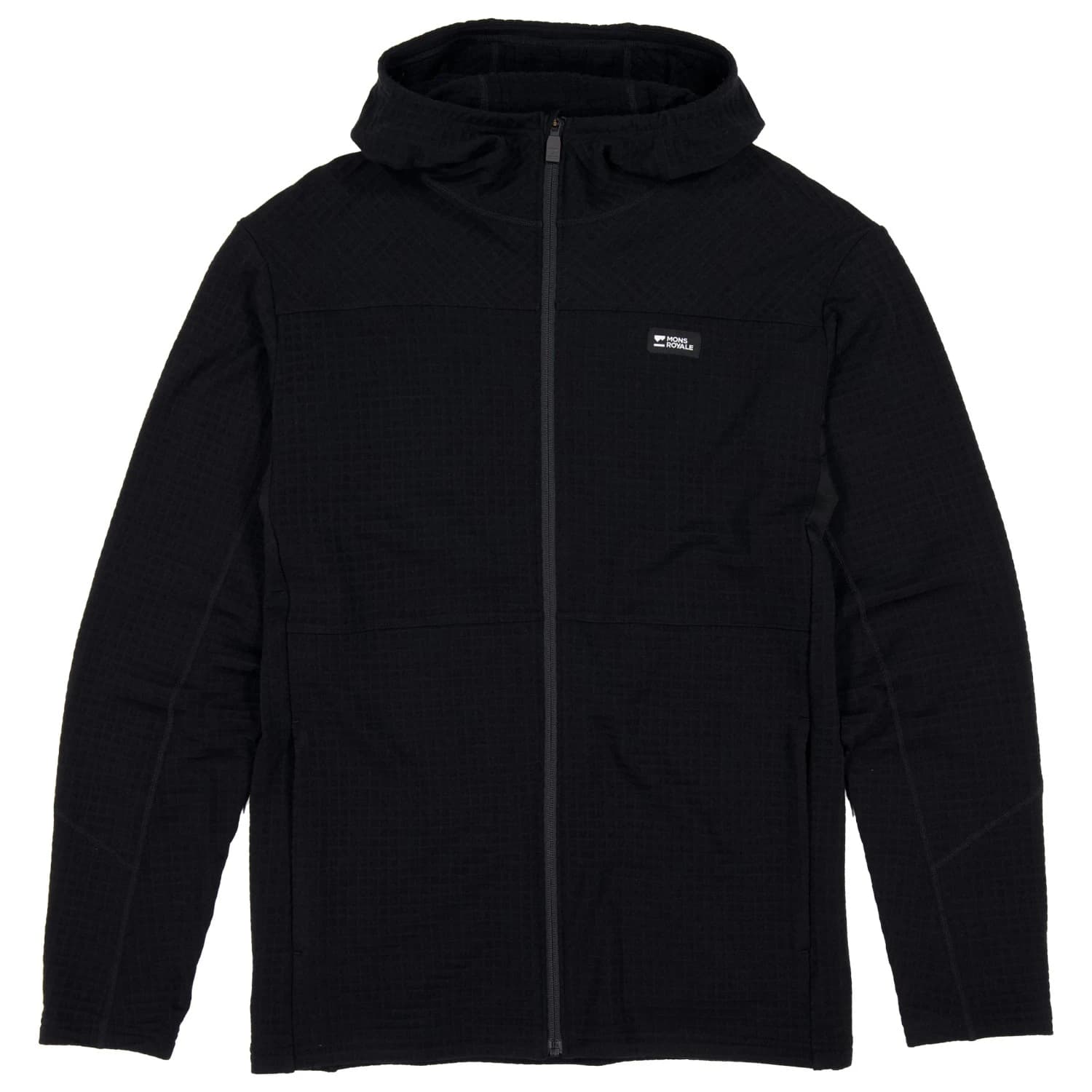 Вълнено яке Mons Royale Offgrid Merino Fleece Zip Hoodie Merino jacket - Black