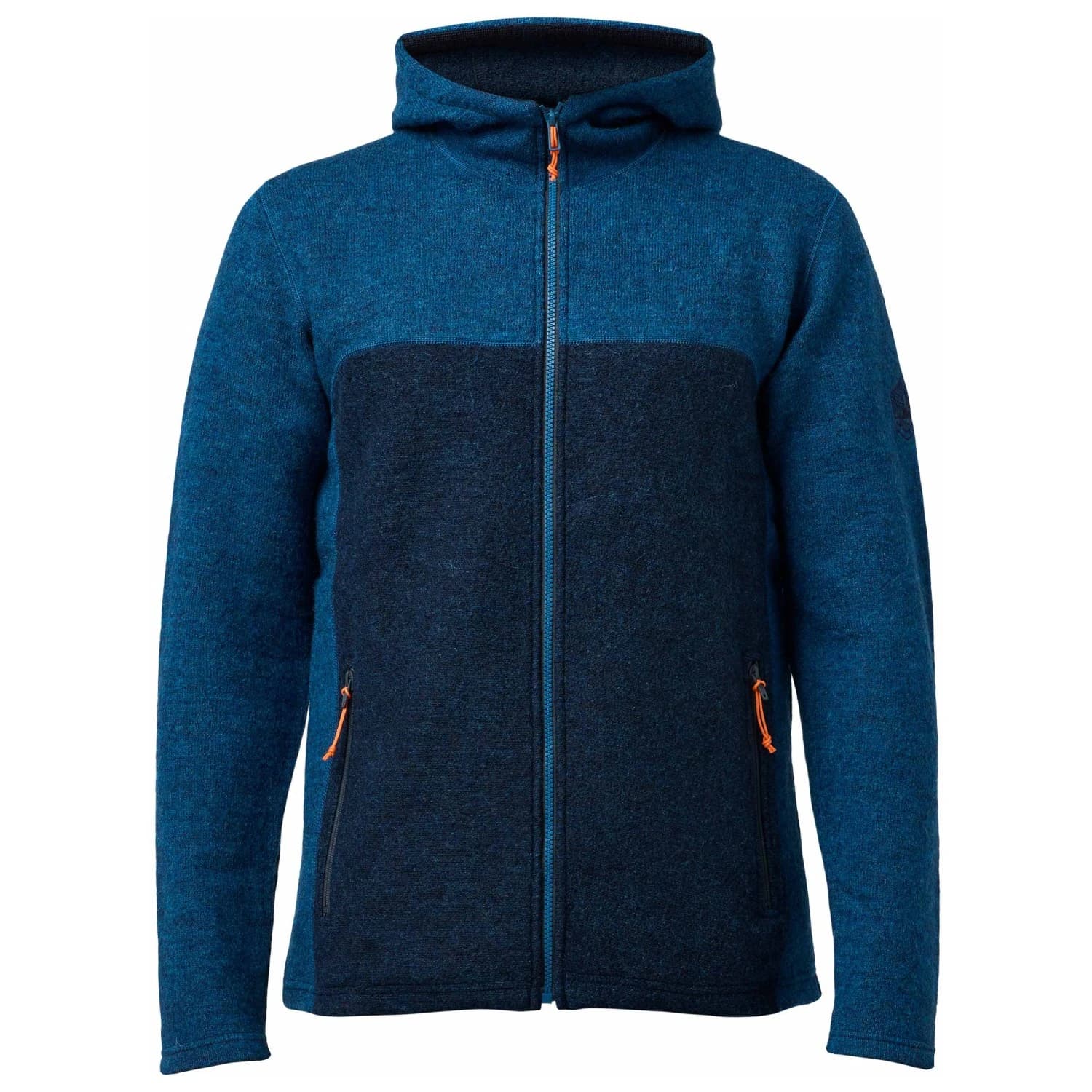 Мъжко вълнено яке Ivanhoe of Sweden Ron Hood Merino hoodie - Electric Blue