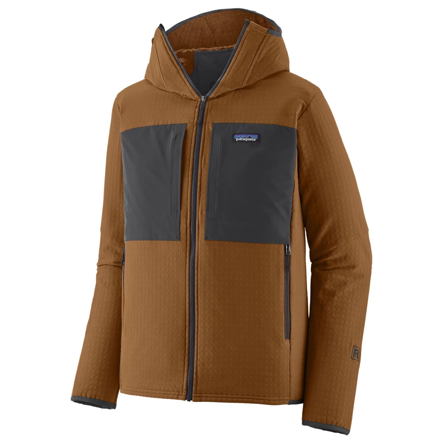 Мъжко поларено яке Patagonia R2 Techface Hoody Fleece jacket - Deer Brown