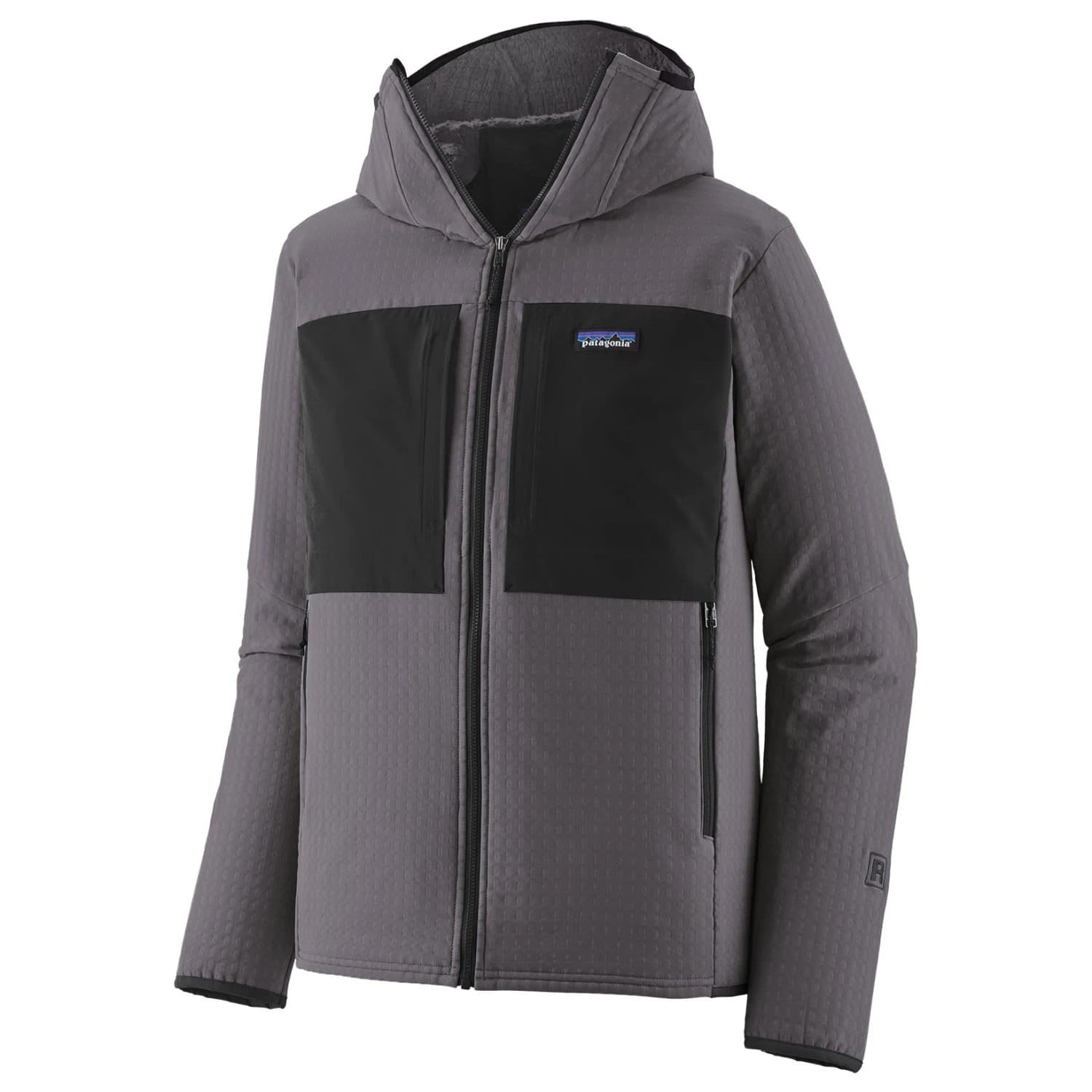 Мъжко поларено яке Patagonia R2 Techface Hoody Fleece jacket - May Grey