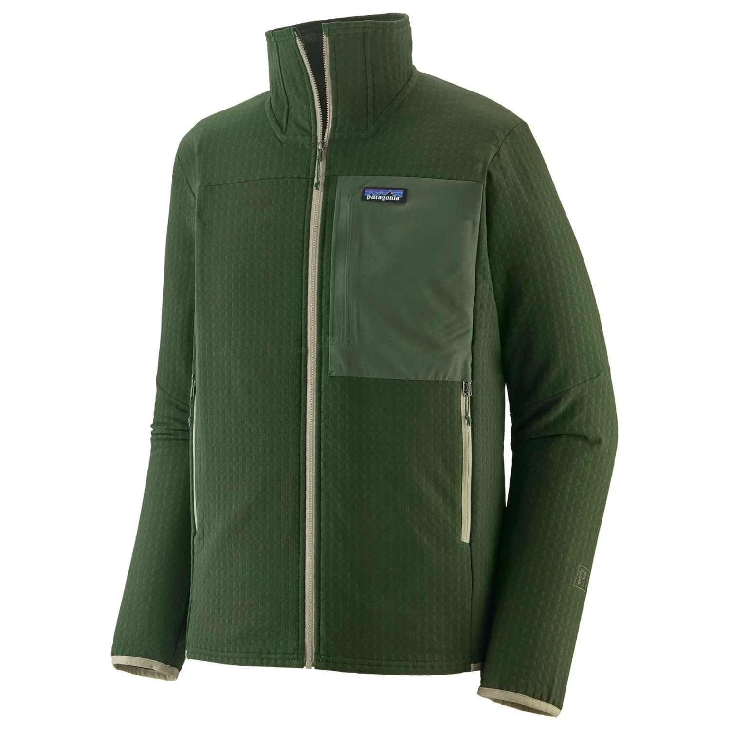 Мъжко поларено яке Patagonia R2 Techface Jacket Fleece jacket - Treeline Green