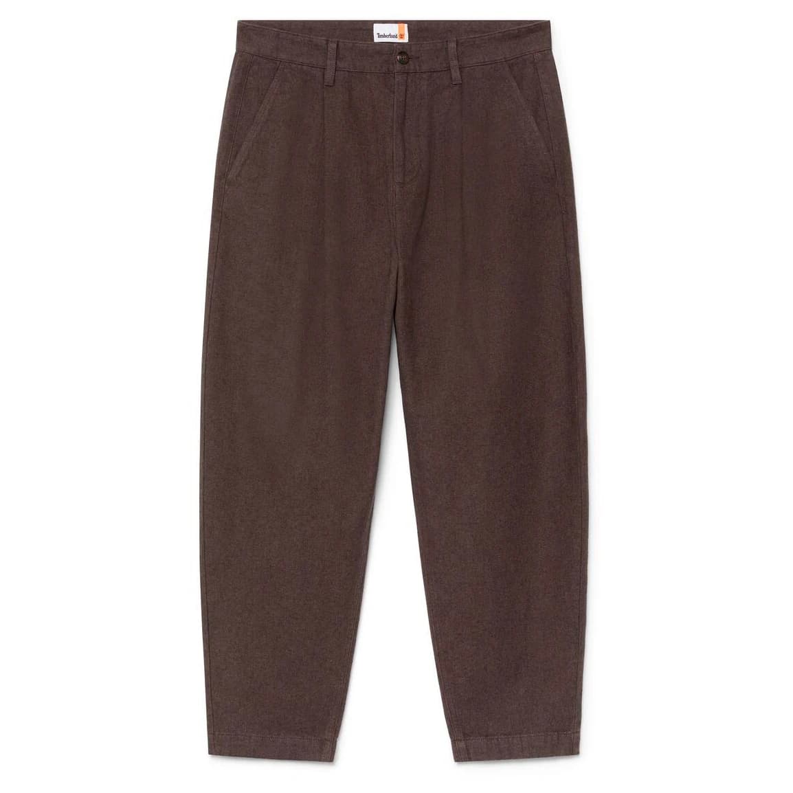 Мъжки ежедневен панталон Timberland Claremont Herringbone Pleated Chino Pant Casual trousers - Chocolate Brown Yd