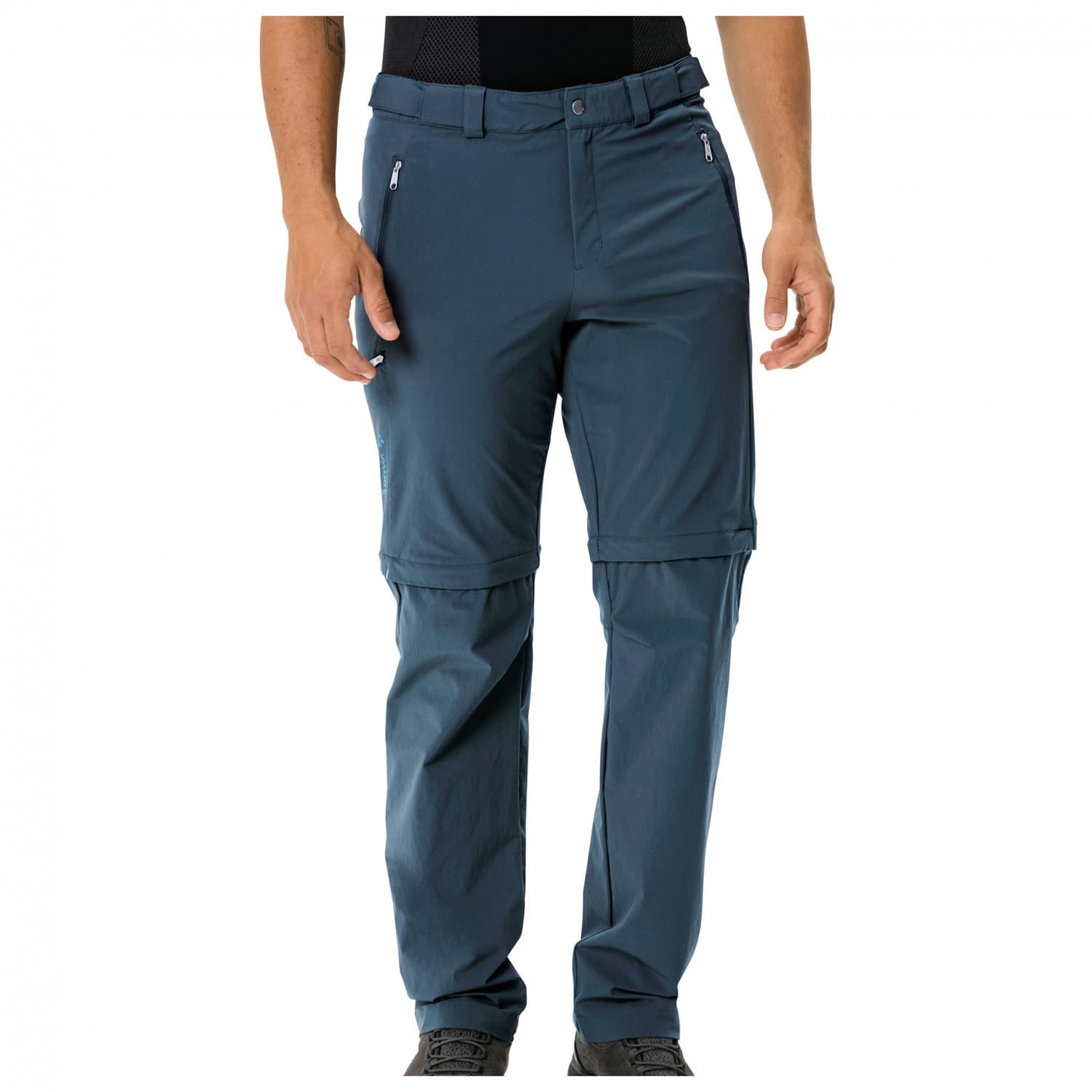Мъжки панталон със свалящи крачоли Vaude Farley Stretch T-Zip Pants III Zip-off trousers - Dark Sea