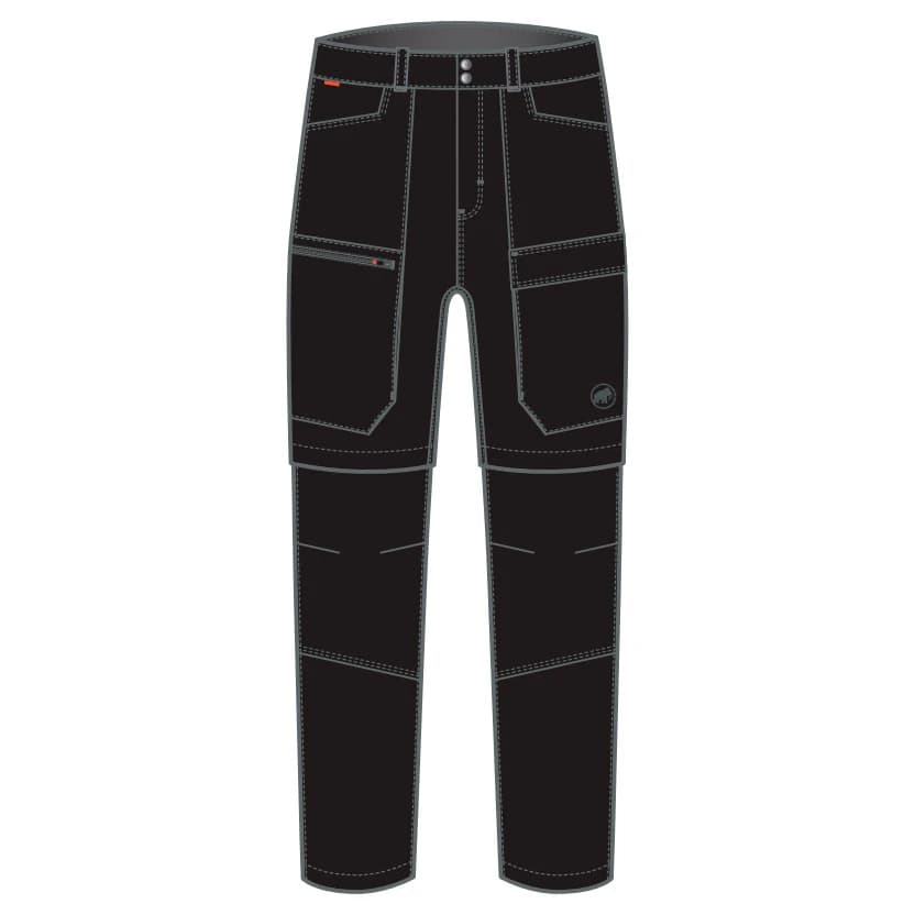 Мъжки панталон със свалящи крачоли Mammut Zinal Hybrid Zip Off Pants Zip-off trousers - Black