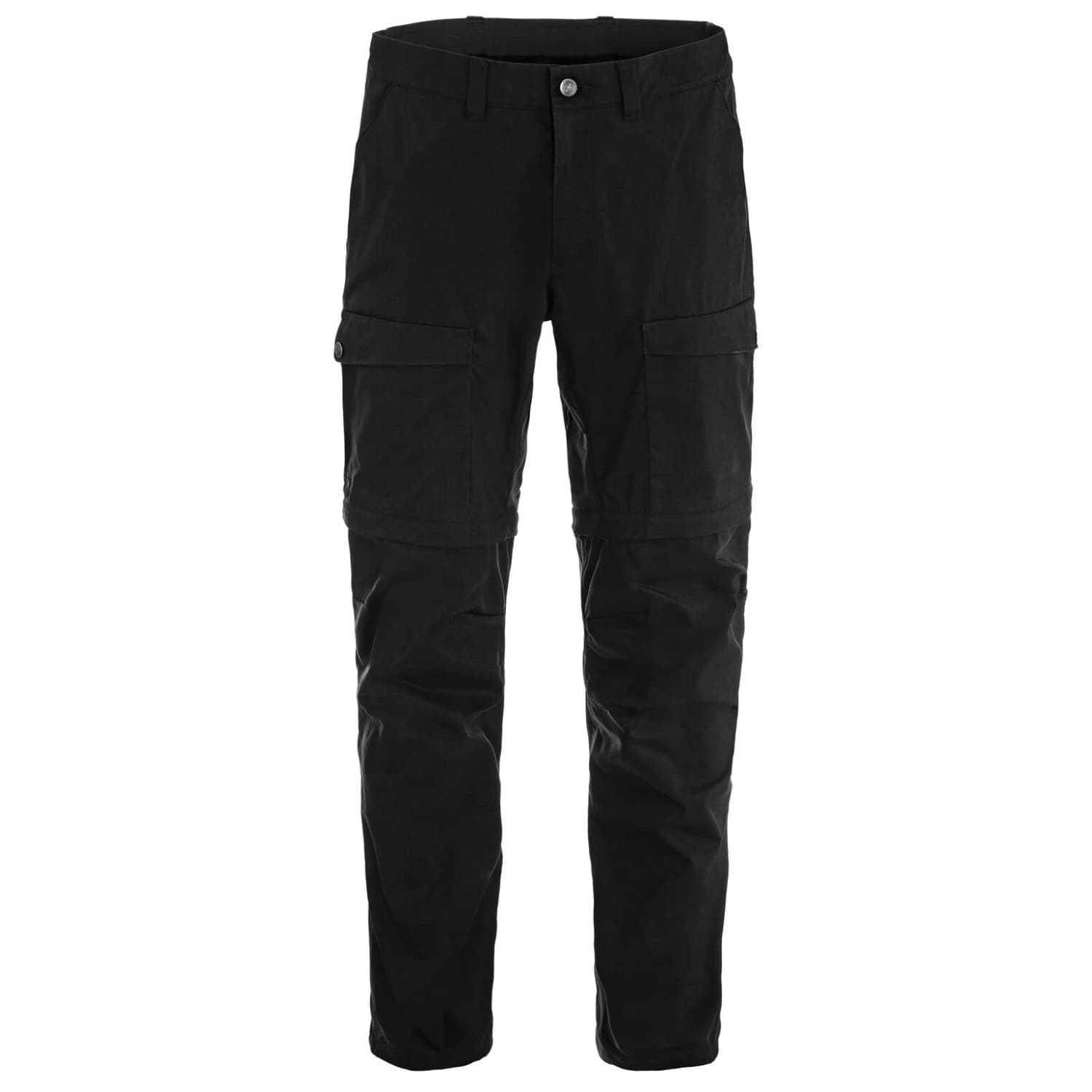 Мъжки панталон със свалящи крачоли Fjällräven Abisko Hybrid Trail Trousers Zip-Off Walking trousers - Black