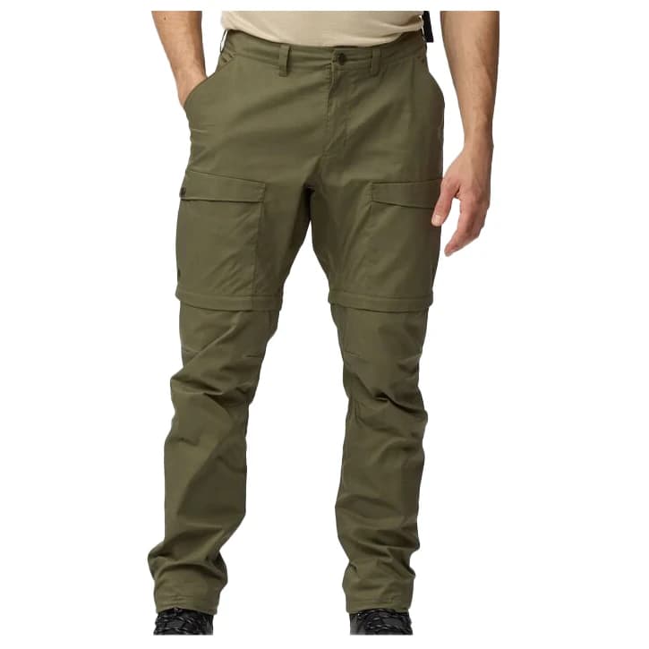 Мъжки панталон със свалящи крачоли Fjällräven Abisko Hybrid Trail Trousers Zip-Off Walking trousers - Laurel Green