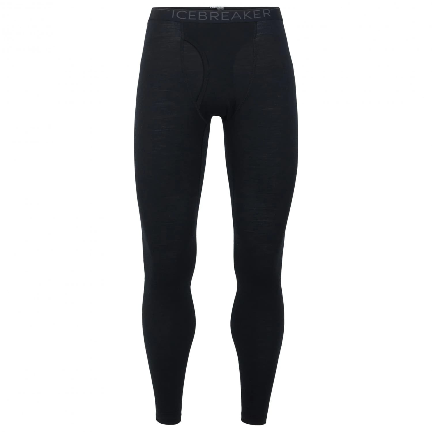 Мъжко мериносово термобельо Icebreaker 200 Oasis Leggings with Fly Long john - Black