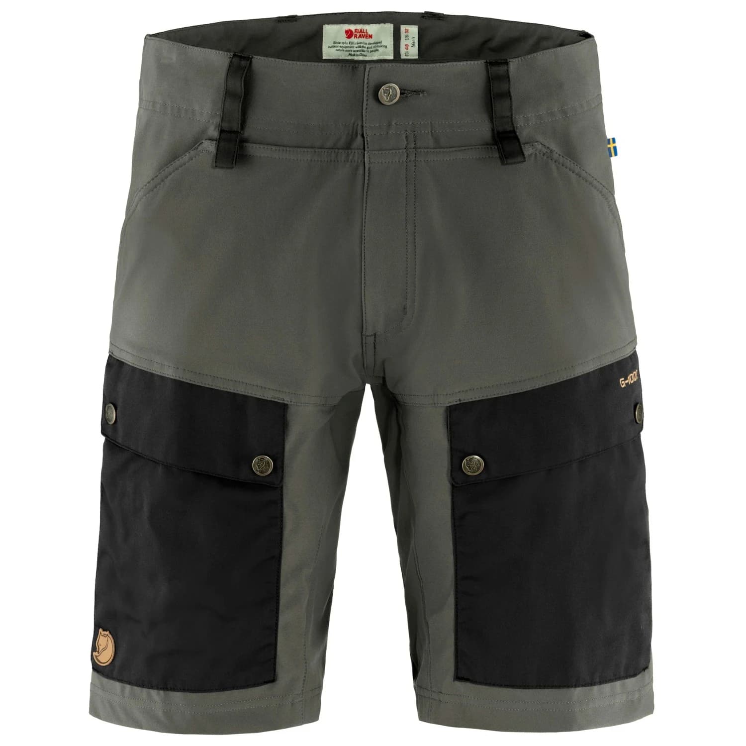 Мъжки къси панталони Fjällräven Keb Shorts - Black / Stone Grey