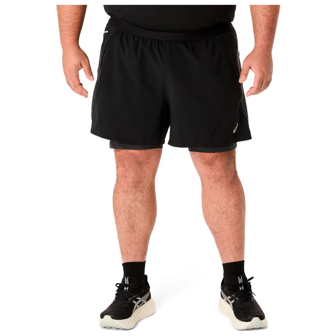 Мъжки шорти за бягане Asics Road 2N1 5'' Short Running shorts - Performance Black / Graphite Grey