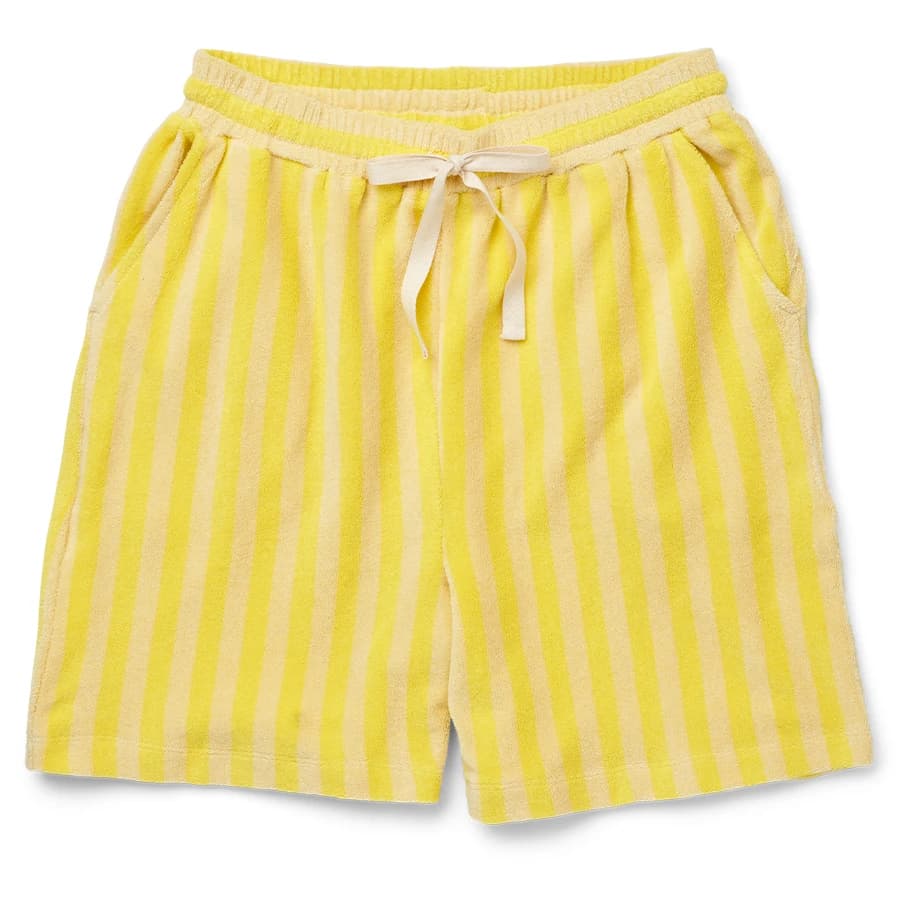 Къси панталони Bongusta Naram Shorts - Pristine / Neon Yellow