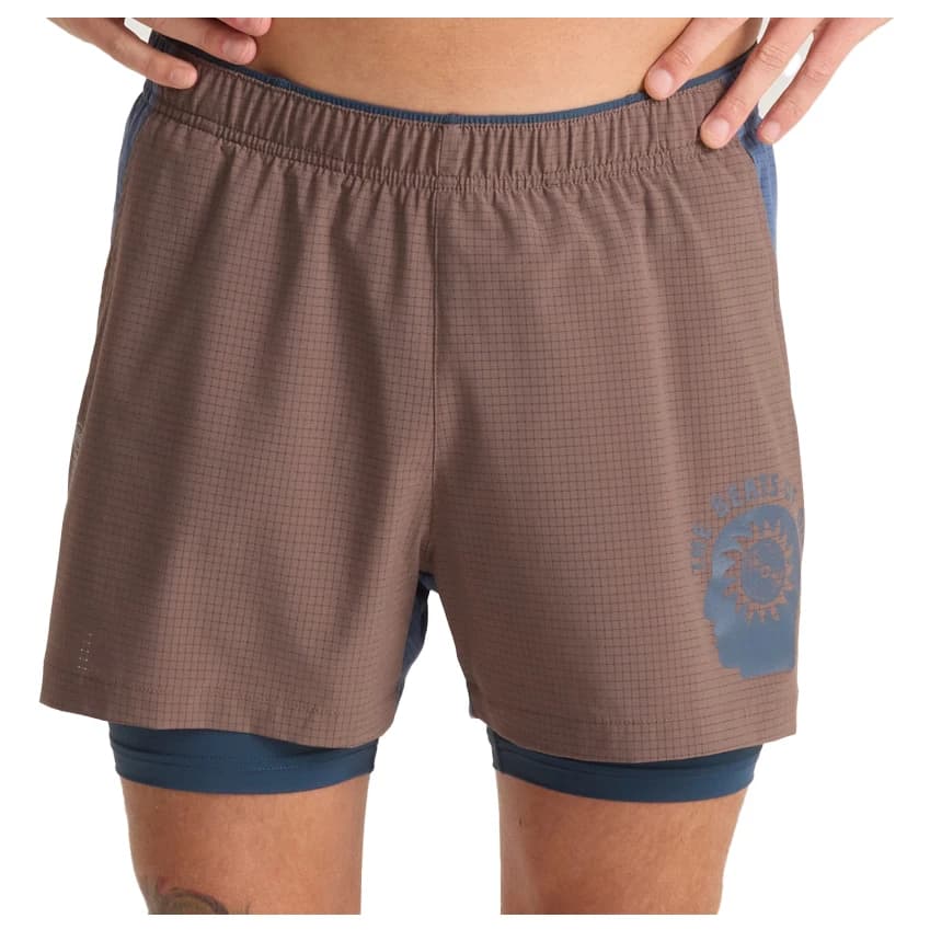 Мъжки шорти за бягане Roark Bommer 3.5 Running shorts - Faded Brown