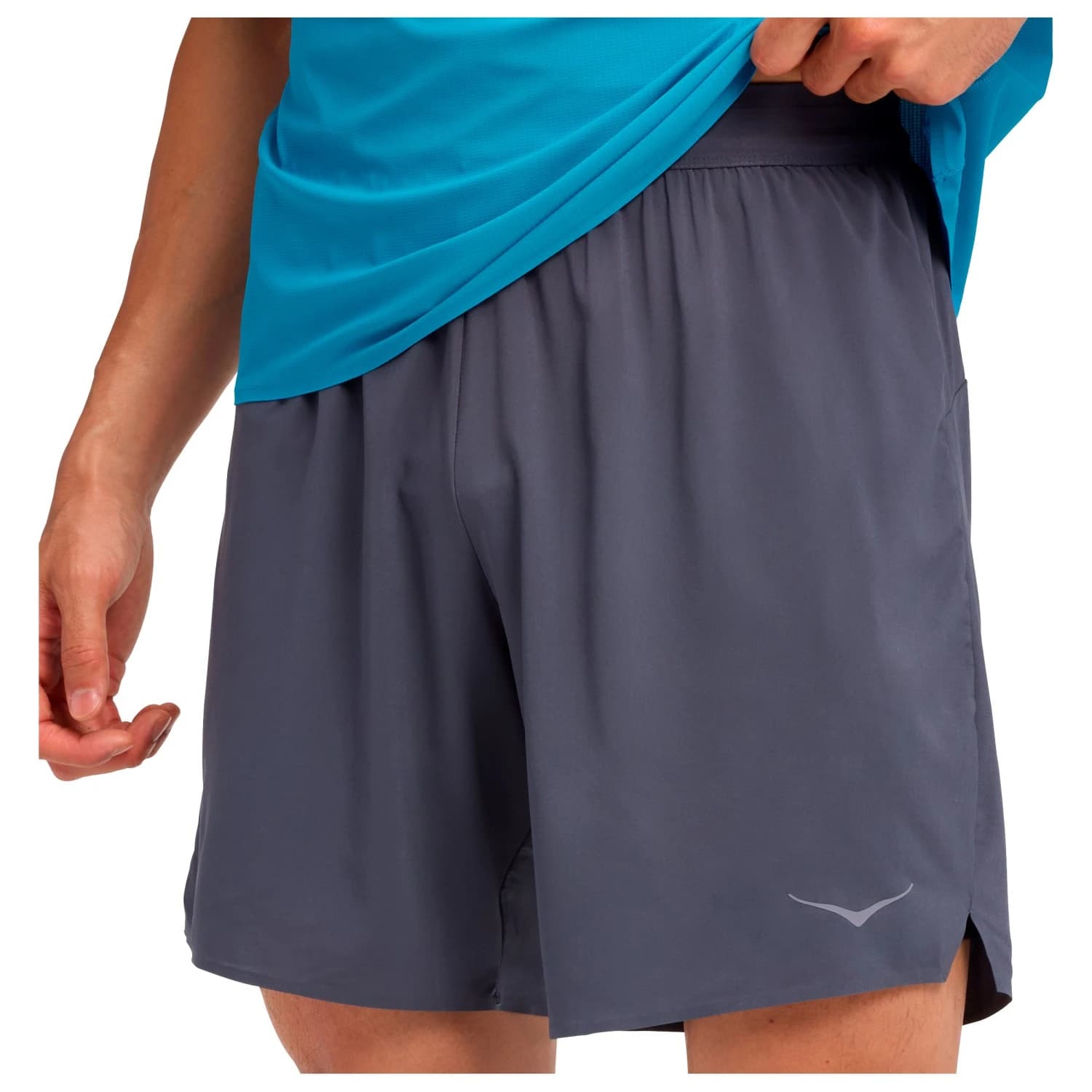 Мъжки шорти за бягане Hoka Glide 7'' Short 2In1 Running shorts - Charcoal Grey