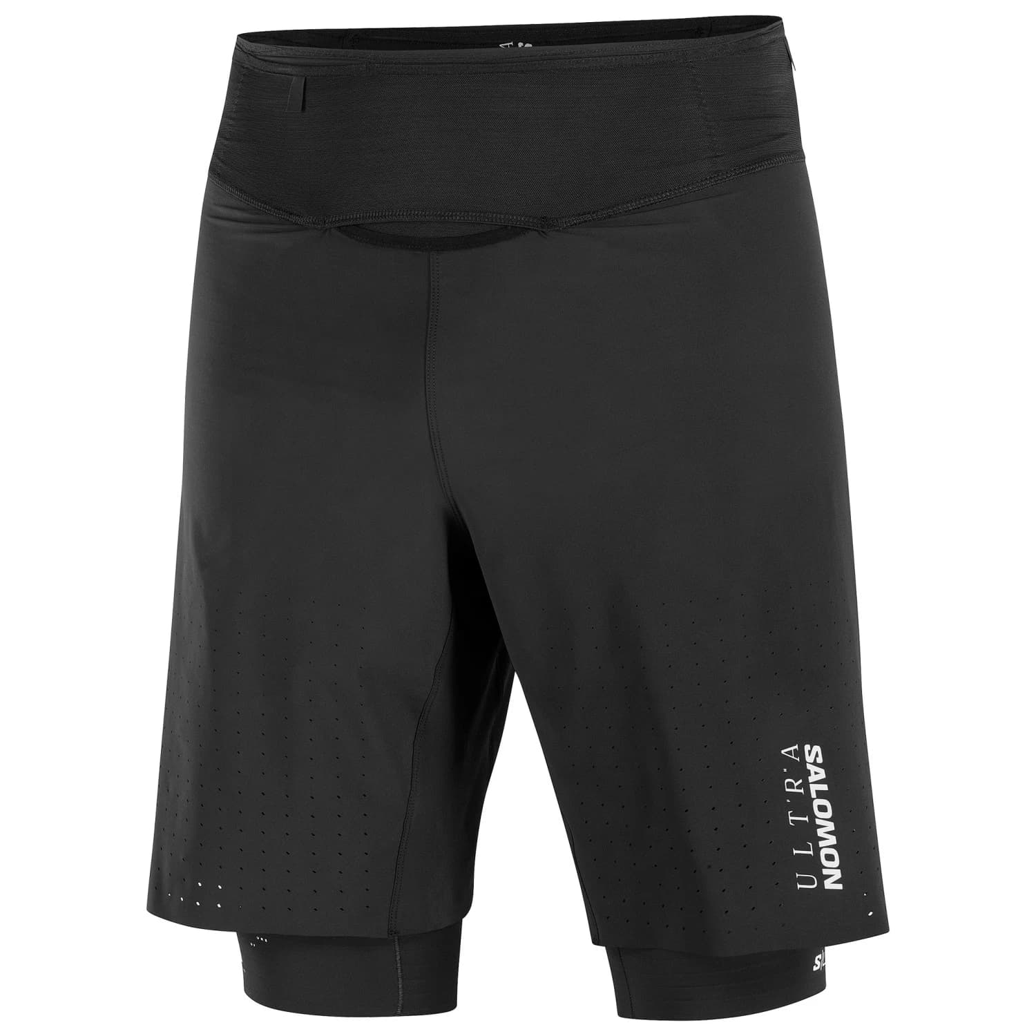 Мъжки шорти за бягане Salomon S/Lab Ultra 2In1 Shorts Running shorts - Deep Black / Deep Black