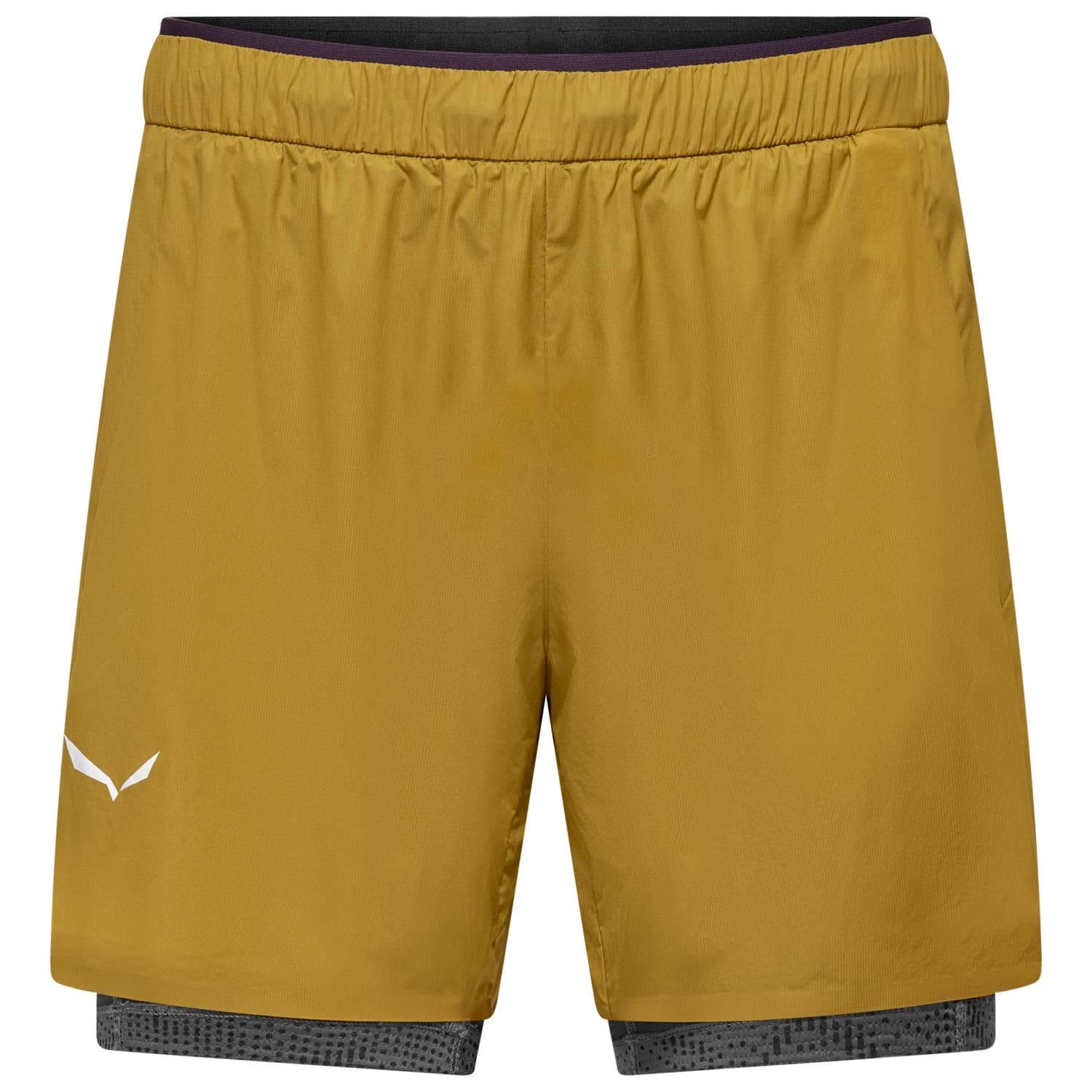 Мъжки къси панталони Salewa Pedroc Durastretch 2in1 Short Shorts - Olive Oil