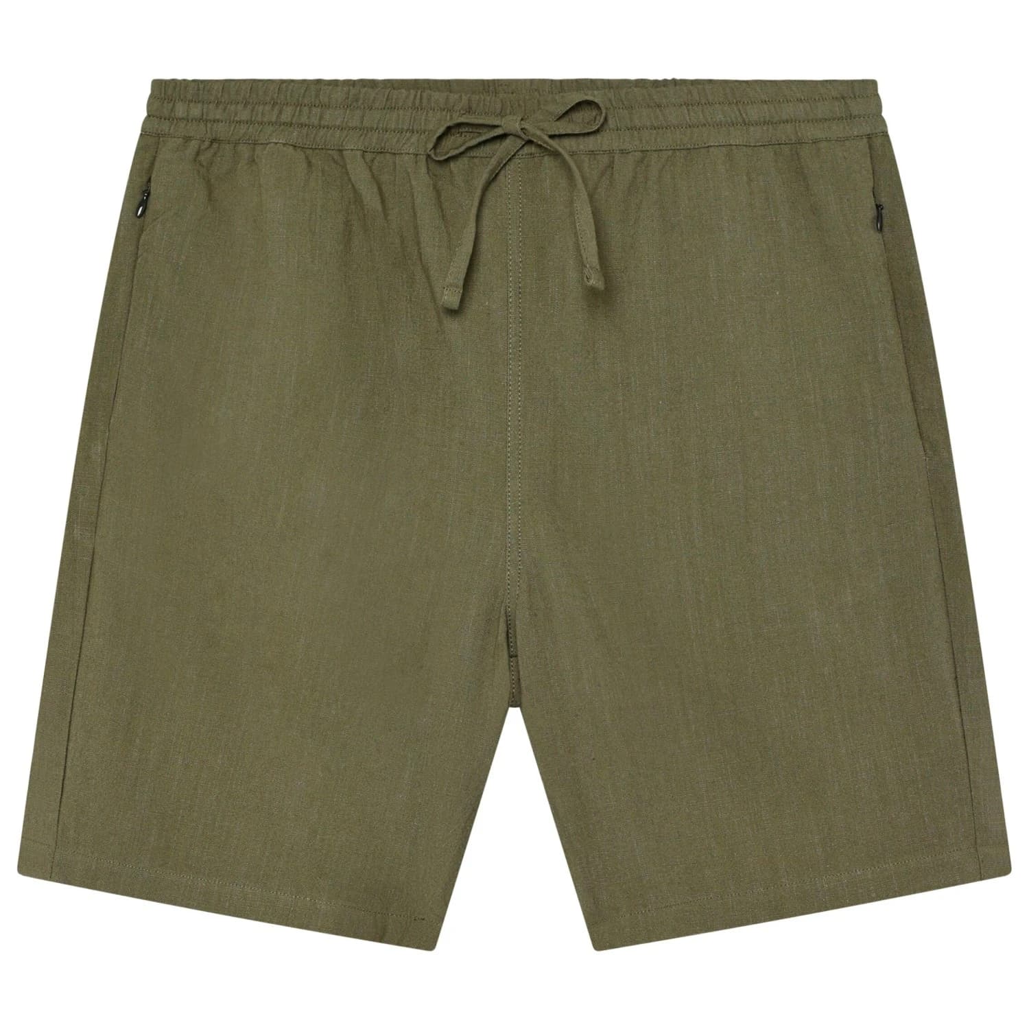 Мъжки къси панталони Knowledgecotton apparel Fig Linen-Mix Shorts - Burned Olive
