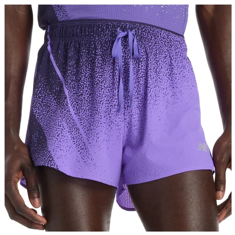 Мъжки шорти за бягане New Balance RC Ultra Light Printed Short 3'' Running shorts - Electric Purple