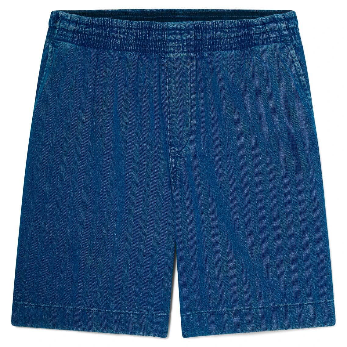 Къси панталони Timberland Herringbone Denim Short Shorts - Moody Blue Wash