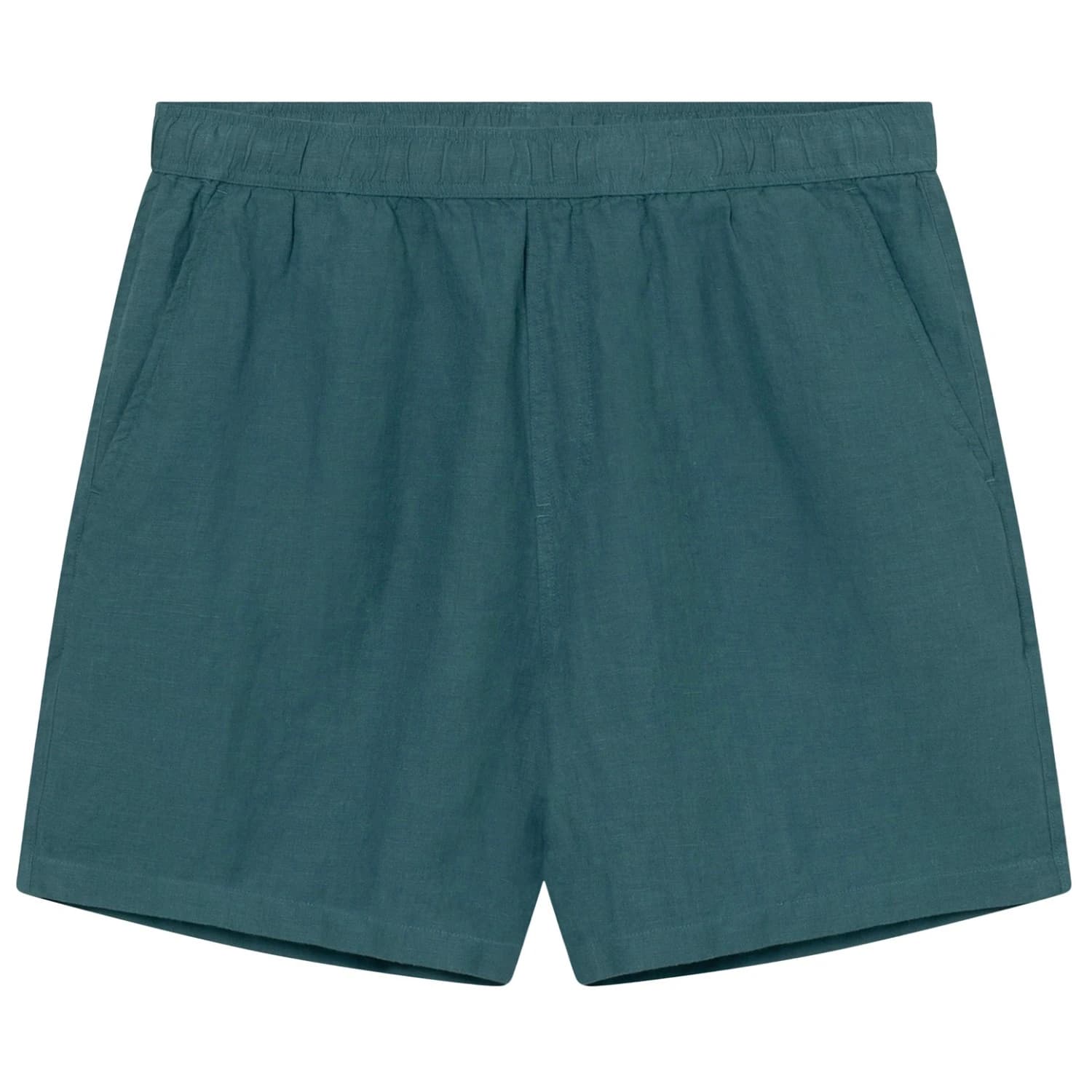 Мъжки къси панталони DEDICATED Shorts Sibbarp Linen Shorts - Mediterranea Green