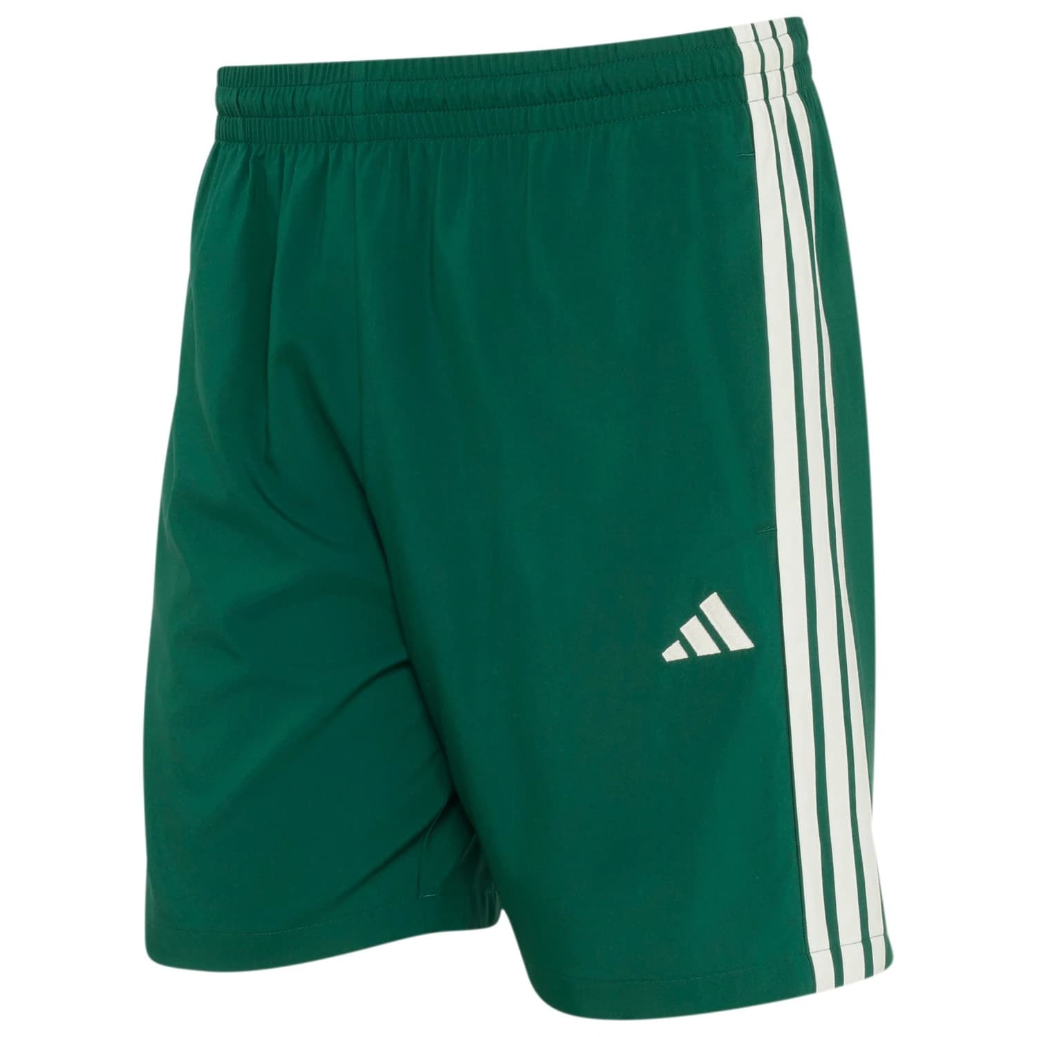 Мъжки къси панталони adidas Essentials 3-Stripes Chelsea Lite Woven Shorts - Collegiate Green / Off White