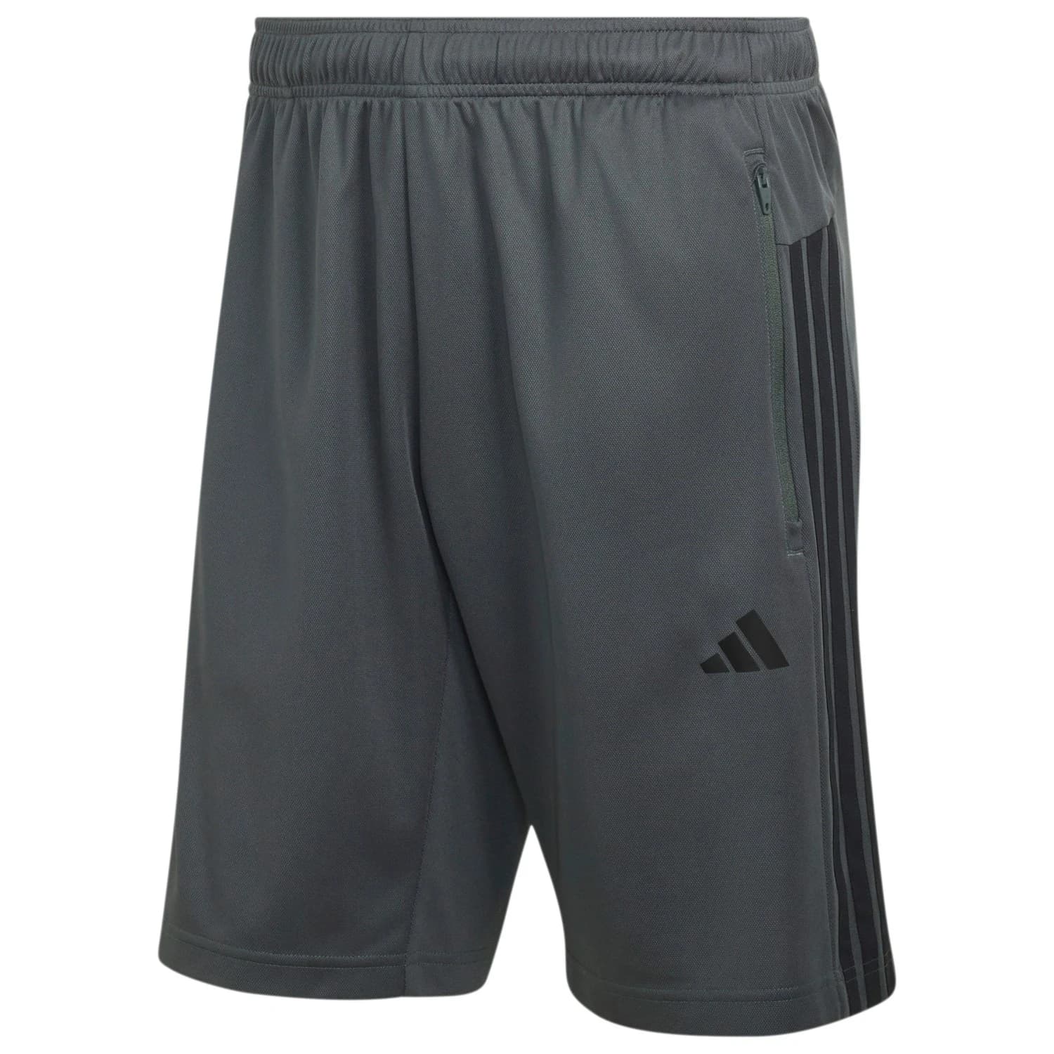 Мъжки къси панталони adidas Workout Essentials Base 3-Stripes Pique Short Shorts - Legend Ivy / Black