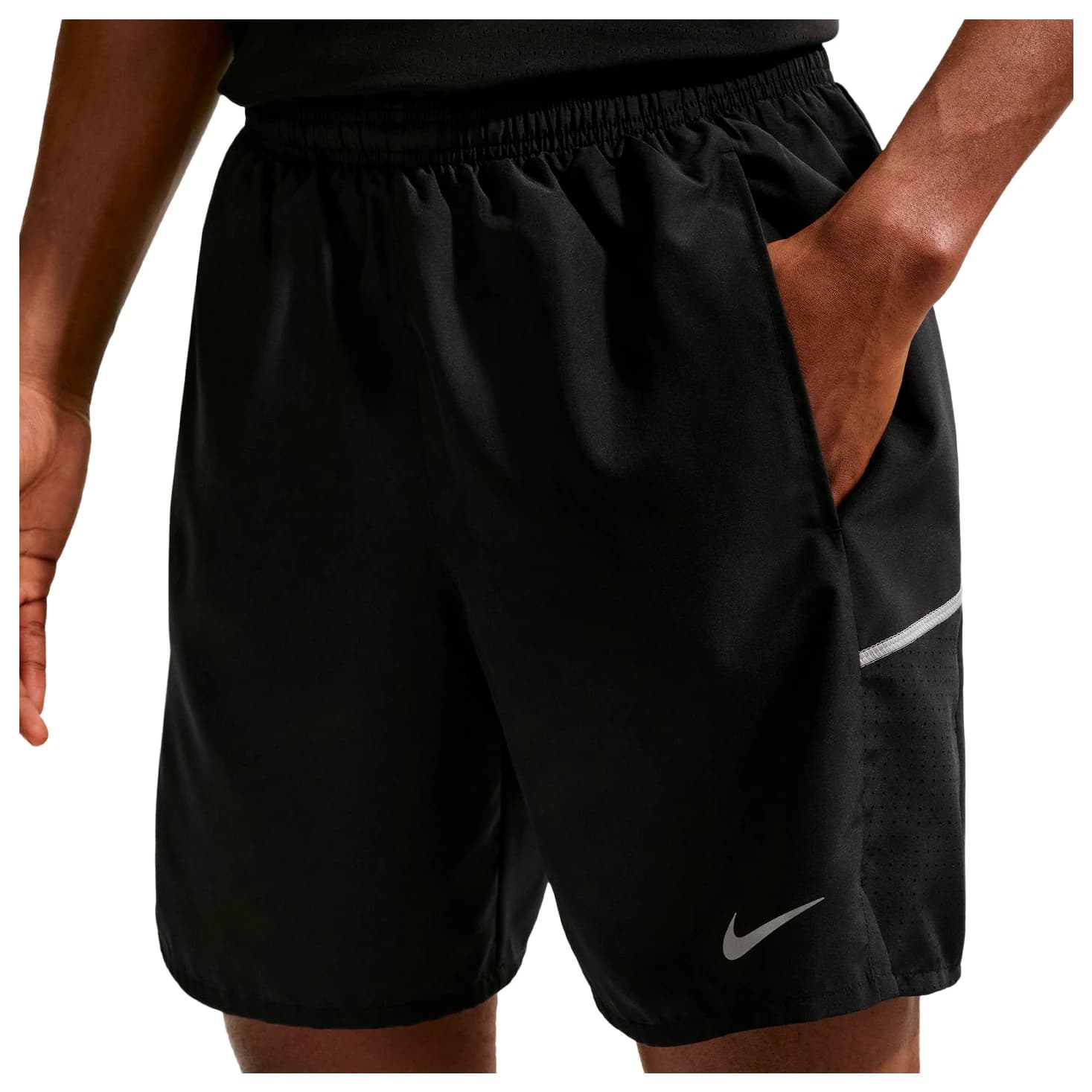 Мъжки шорти за бягане Nike Dri-Fit Miler 7'' 2in1 Short Running shorts - Black / Black / Reflective Silver