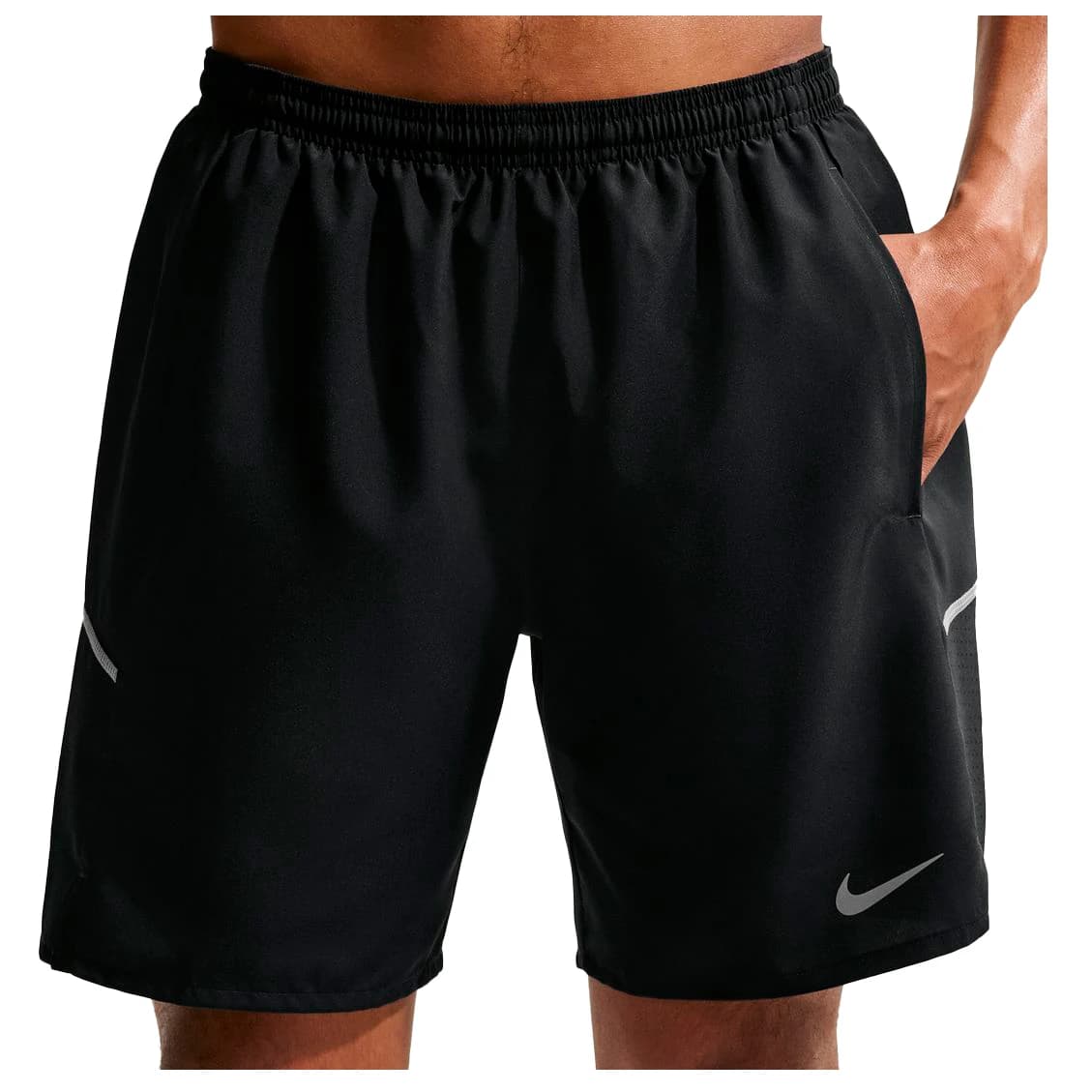 Мъжки шорти за бягане Nike Dri-Fit Miler 7'' Brief Short Running shorts - Black / Black / Reflective Silver