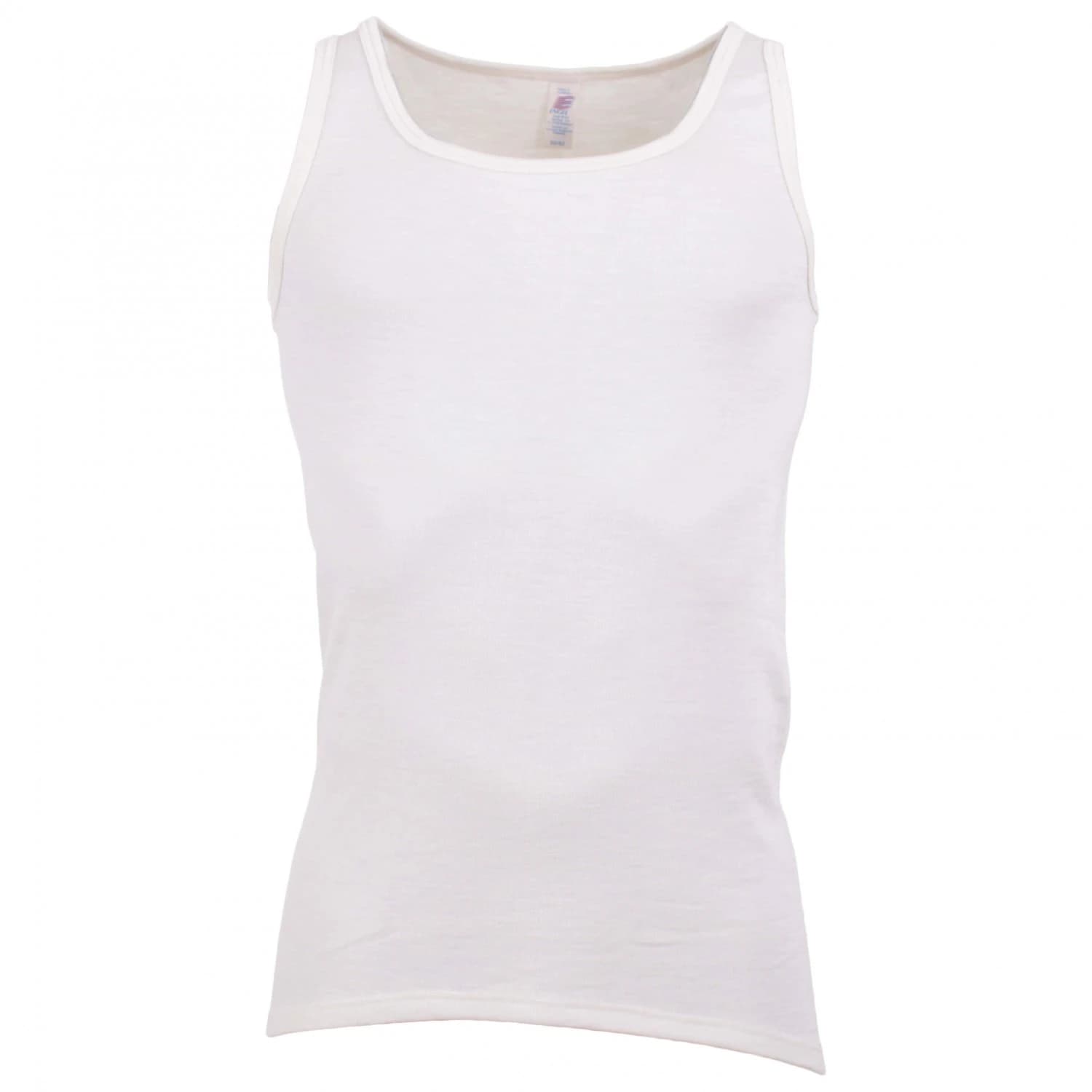 Мъжко копринено термобельо Engel Achselhemd Merino base layer - Natural