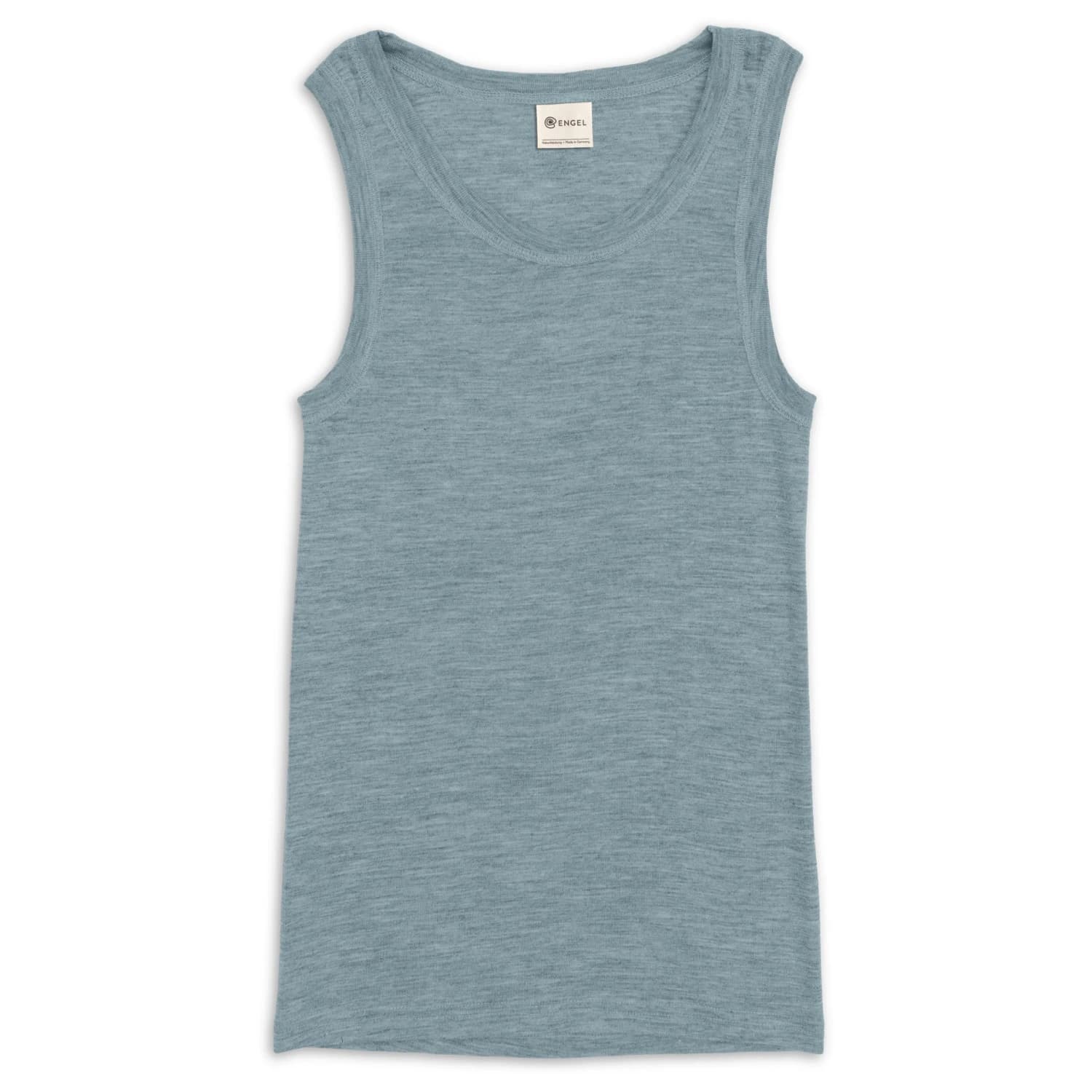 Мъжко копринено термобельо Engel Achselshirt Merino base layer - Bergblau