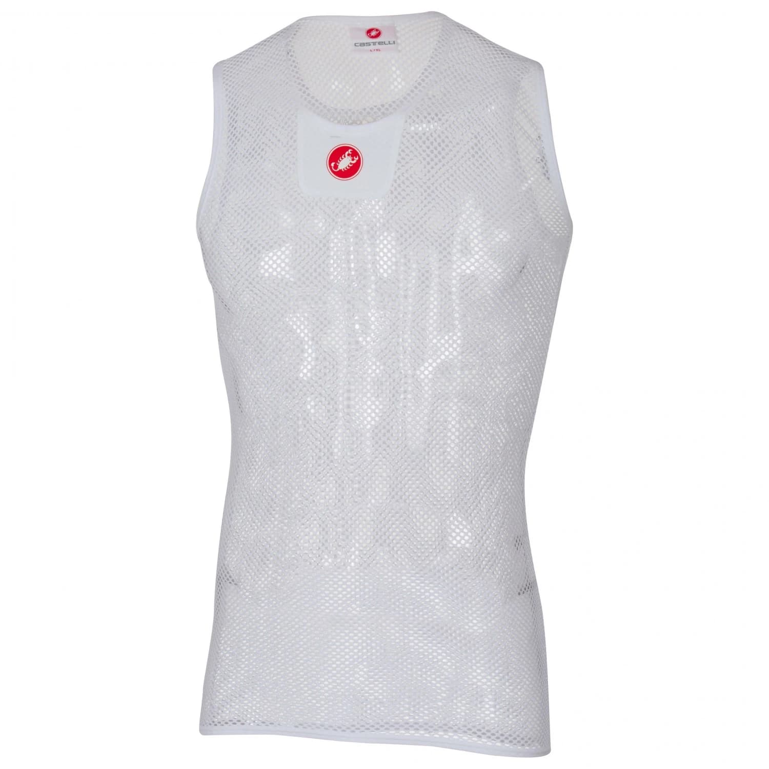 Мъжко синтетично термобельо Castelli Core Mesh 3 Sleeveless Cycling top - White