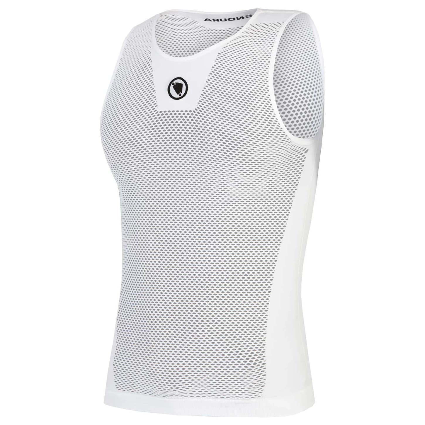 Мъжко горнище Endura Fishnet S/L Baselayer II Cycling undershirt - White