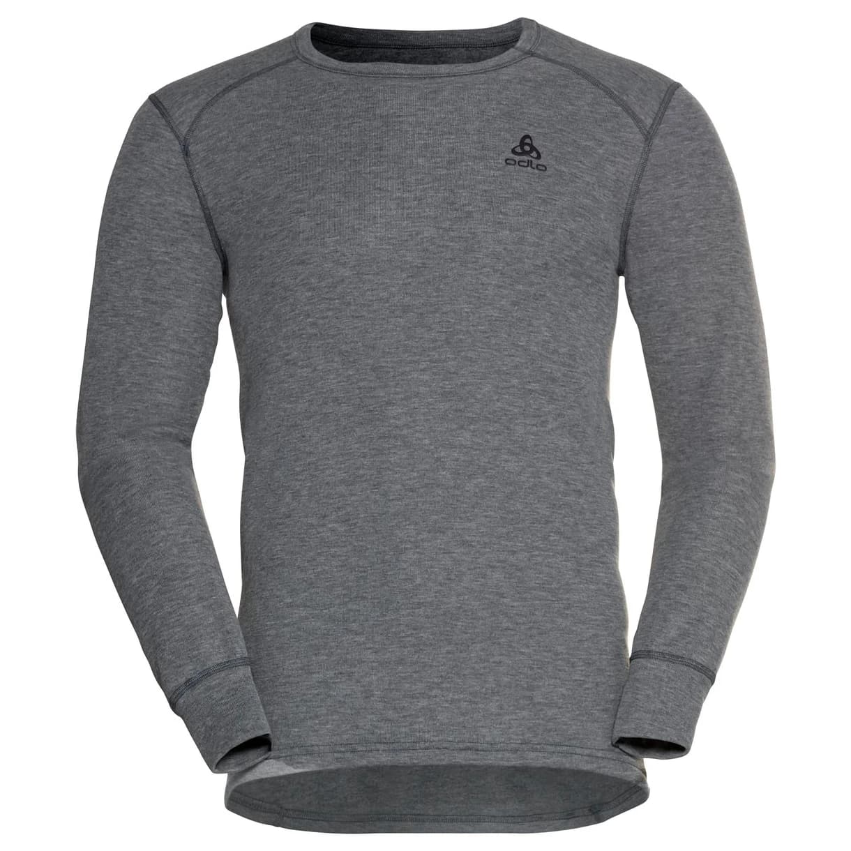 Синтетично термобельо Odlo Base Layer Top Crew Neck L/S Active Warm Eco Synthetic base layer - Odlo Steel Grey Melange