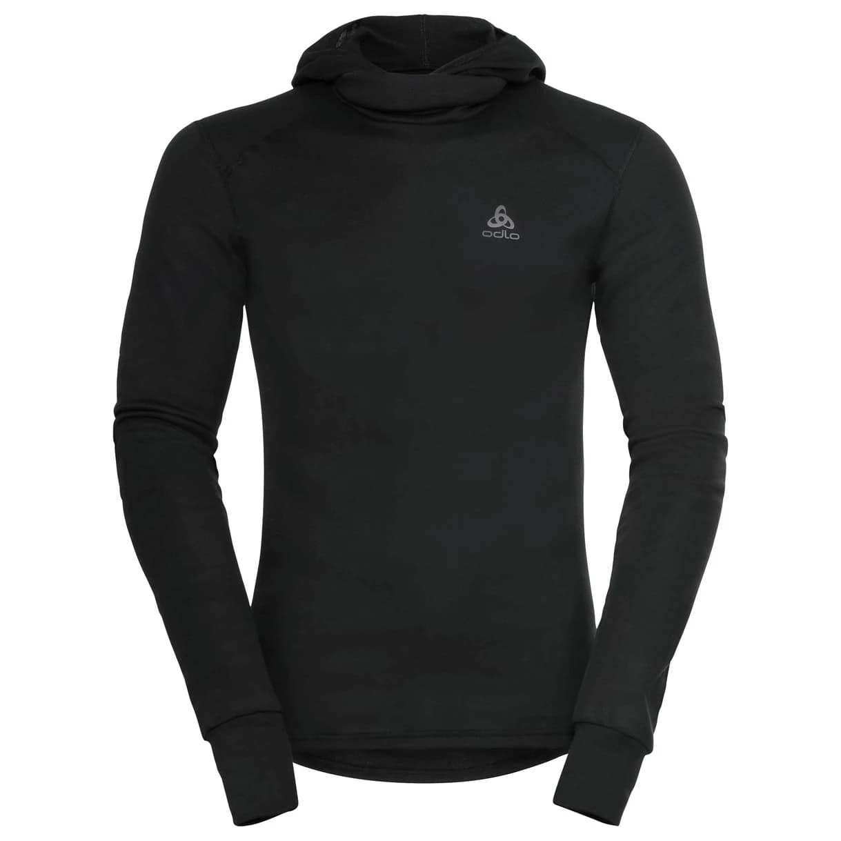 Синтетично термобельо Odlo Base Layer Top With Facemask L/S Active Warm Eco Synthetic base layer - Black