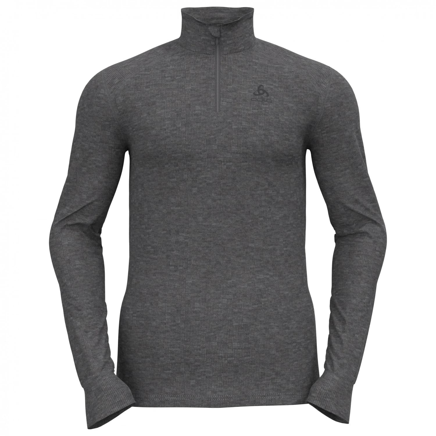 Синтетично термобельо Odlo BL Top Turtle Neck L/S Half Zip Active Warm Synthetic base layer - Odlo Steel Grey Melange