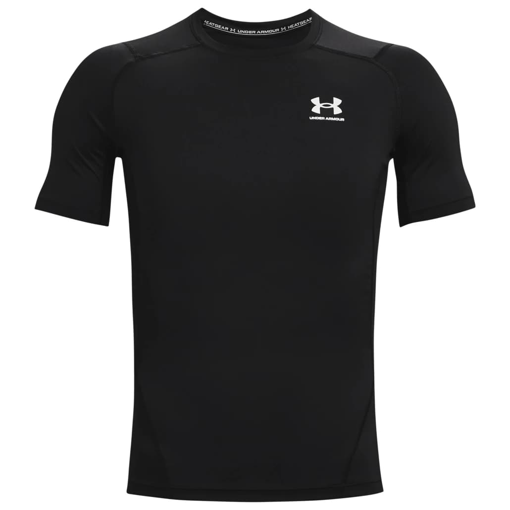 Мъжко компресионно термо бельо Under armour HG Armour Comp S/S Compression base layer - Black / White