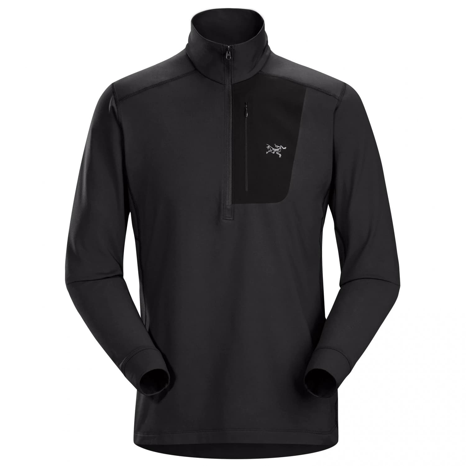 Синтетично термобельо Arc'teryx Rho LT Zip Neck Synthetic base layer - Black