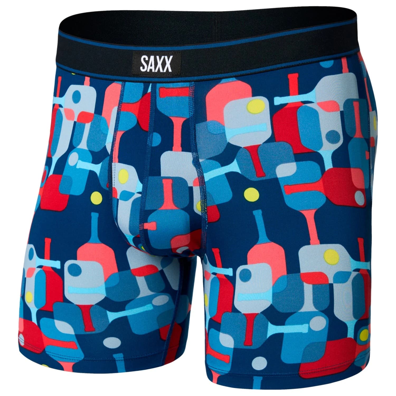 Мъжко синтетично термобельо Saxx Daytripper Boxer Brief Fly Synthetic base layer - Pickle Paddle / Navy Dawn