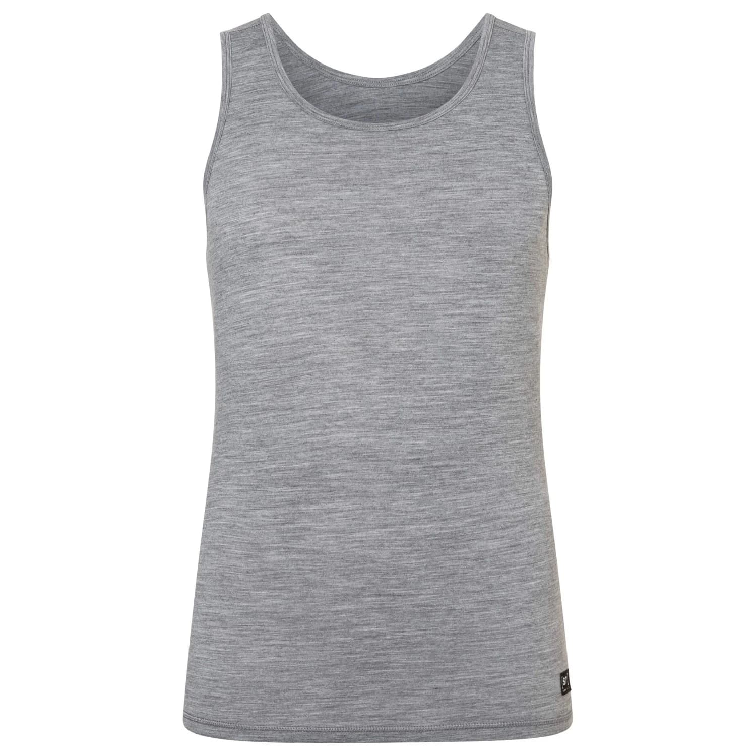 Мъжки долна фланелка с къс ръкав super.natural Sierra 140 Tank - Cashmere Grey Melange