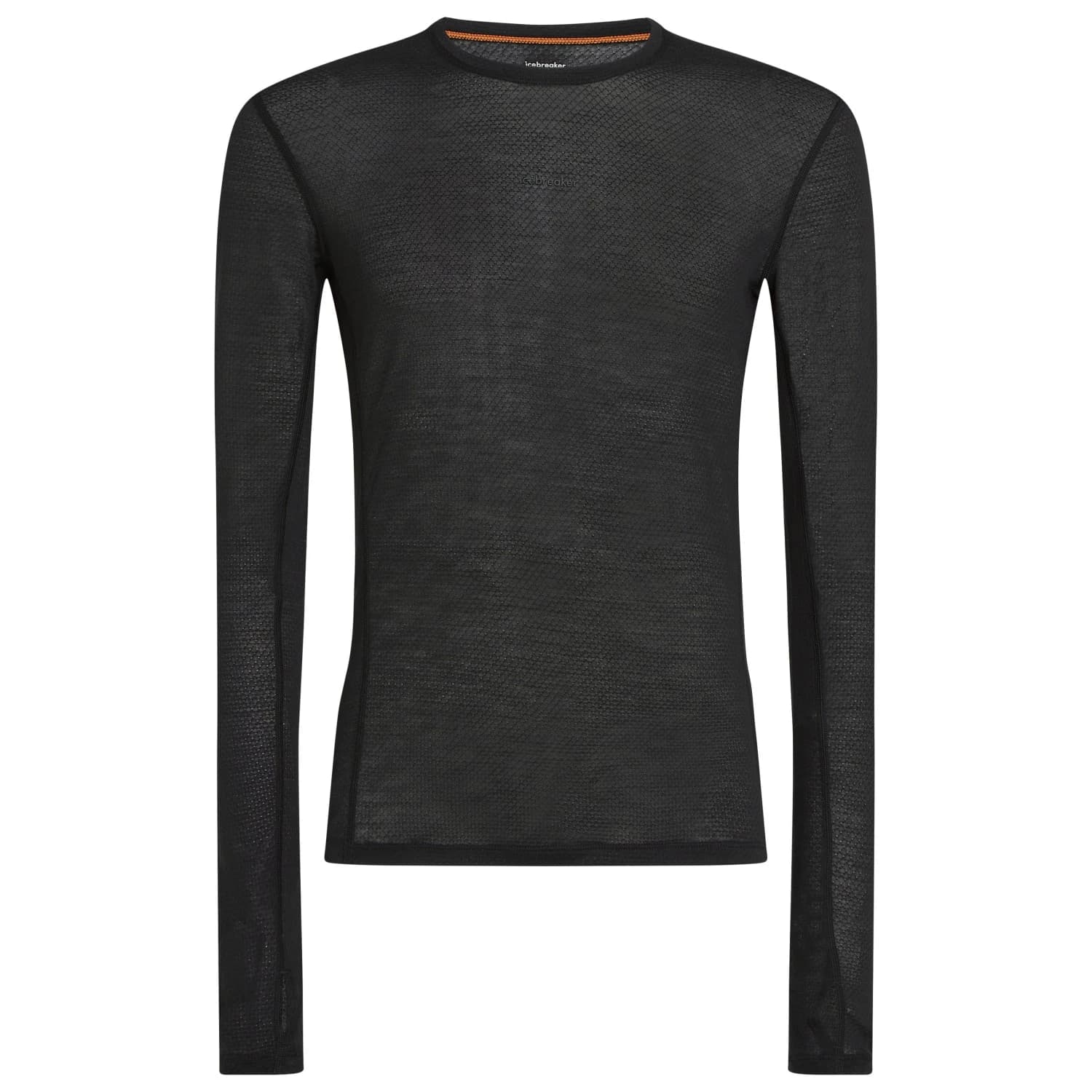 Мъжко мериносово термобельо Icebreaker Merino 75 Cool-Lite Featherlight L/S Crewe Longsleeve - Black