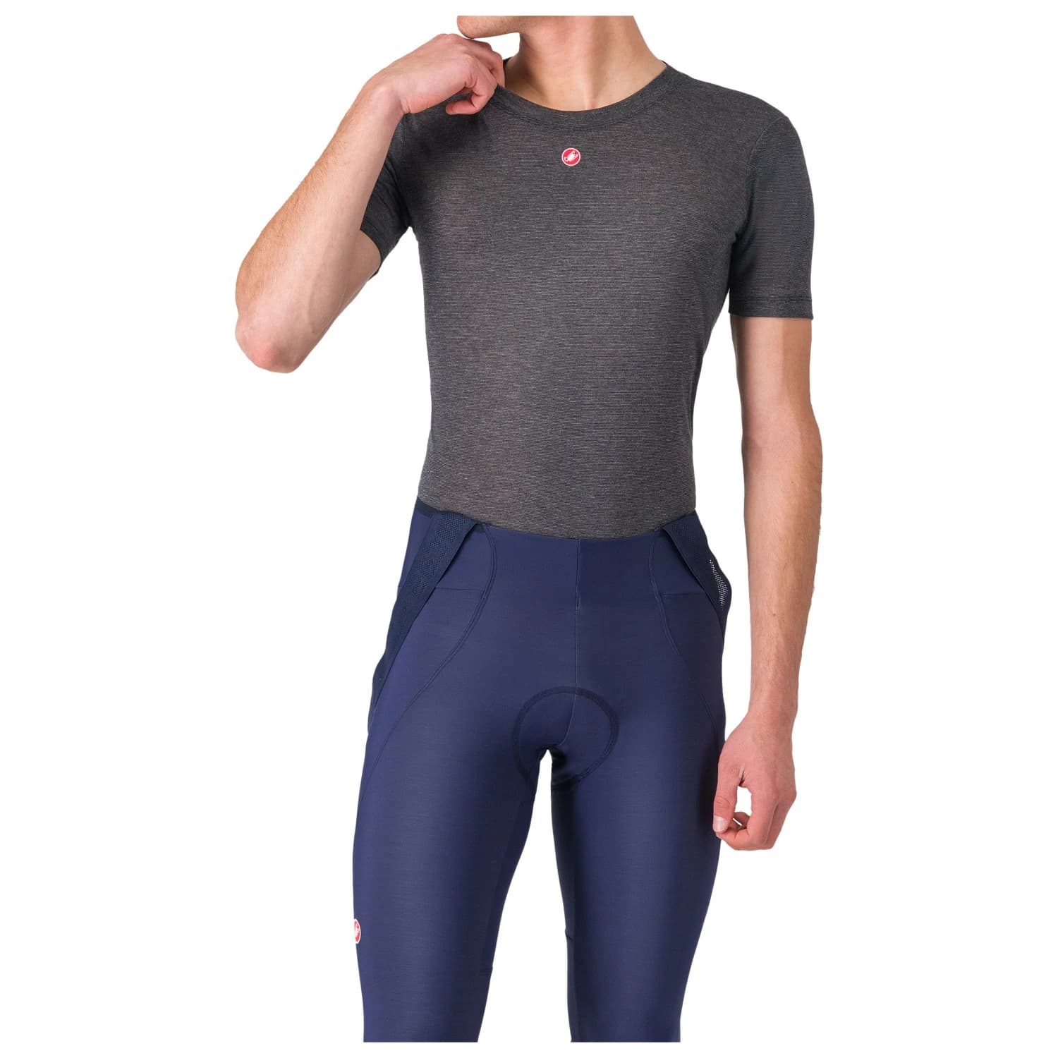 Мъжко горнище Castelli Medio Base Layer S/S Cycling undershirt - Melange Grey