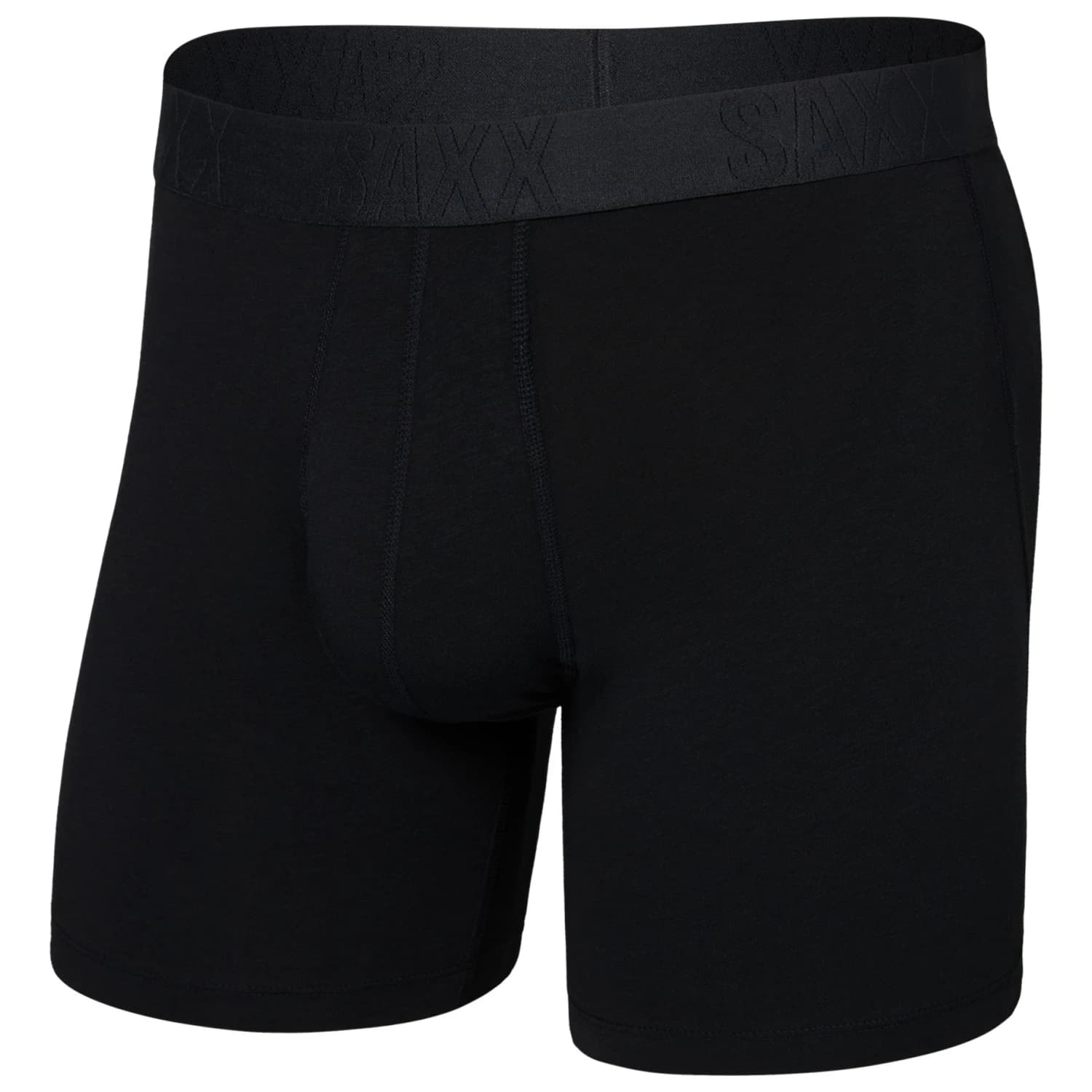 Мъжко синтетично термобельо Saxx Droptemp Cooling Cotton Boxer Brief Fly Everyday base layer - Black