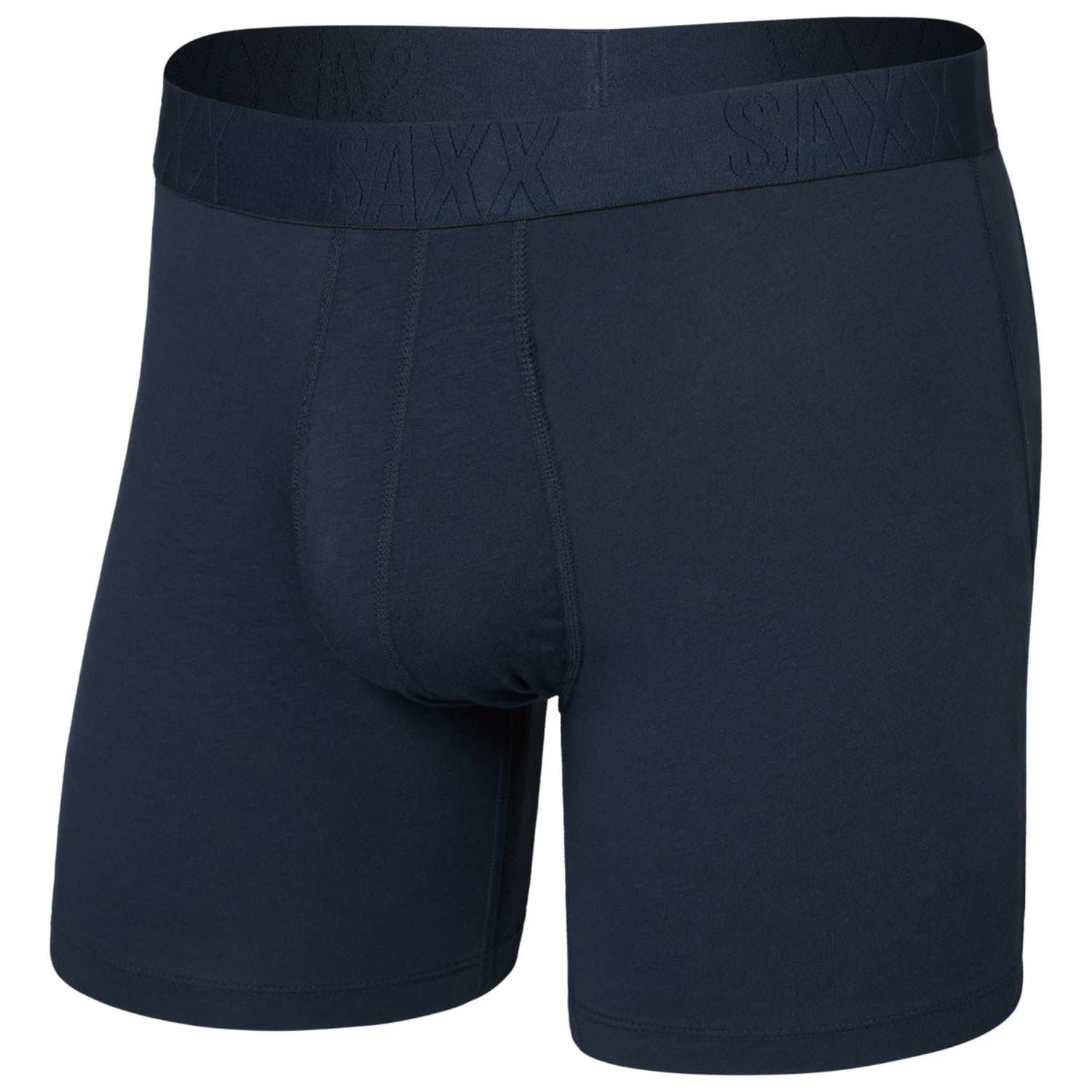 Мъжко синтетично термобельо Saxx Droptemp Cooling Cotton Boxer Brief Fly Everyday base layer - Dark Ink