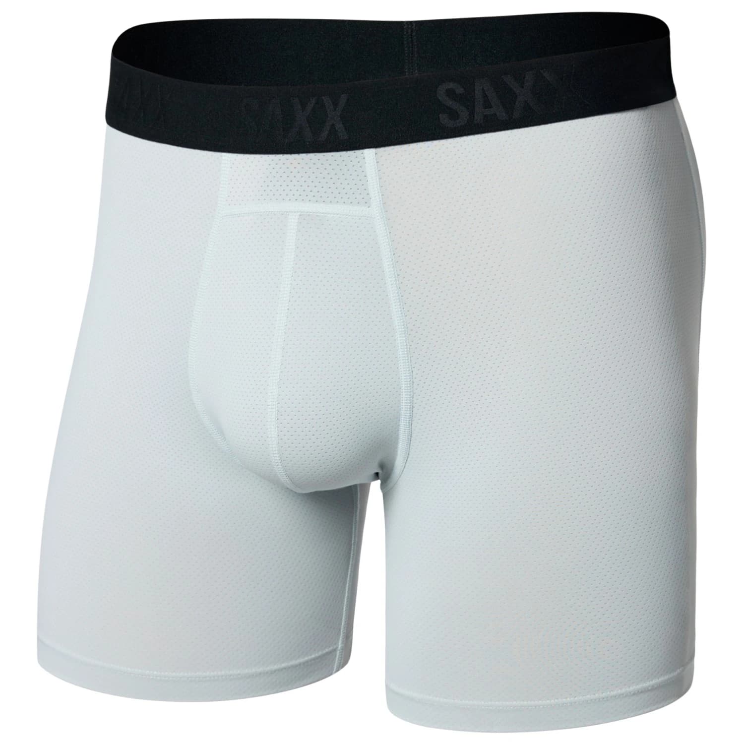 Мъжко синтетично термобельо Saxx Smooth Flex Light Compression Boxer Brief Synthetic base layer - Pearl Grey