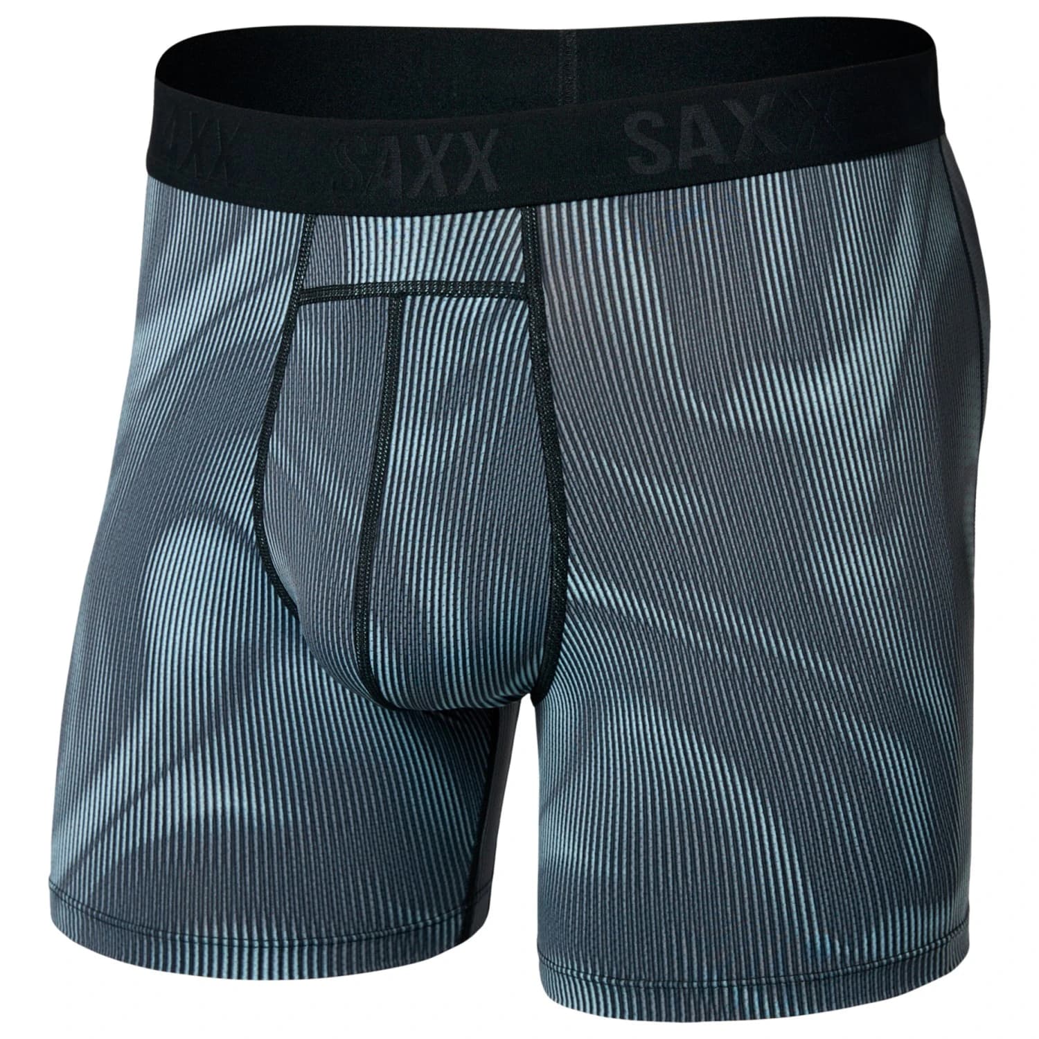 Мъжко синтетично термобельо Saxx Smooth Flex Light Compression Boxer Brief Synthetic base layer - Smoke Camo / Deep Navy