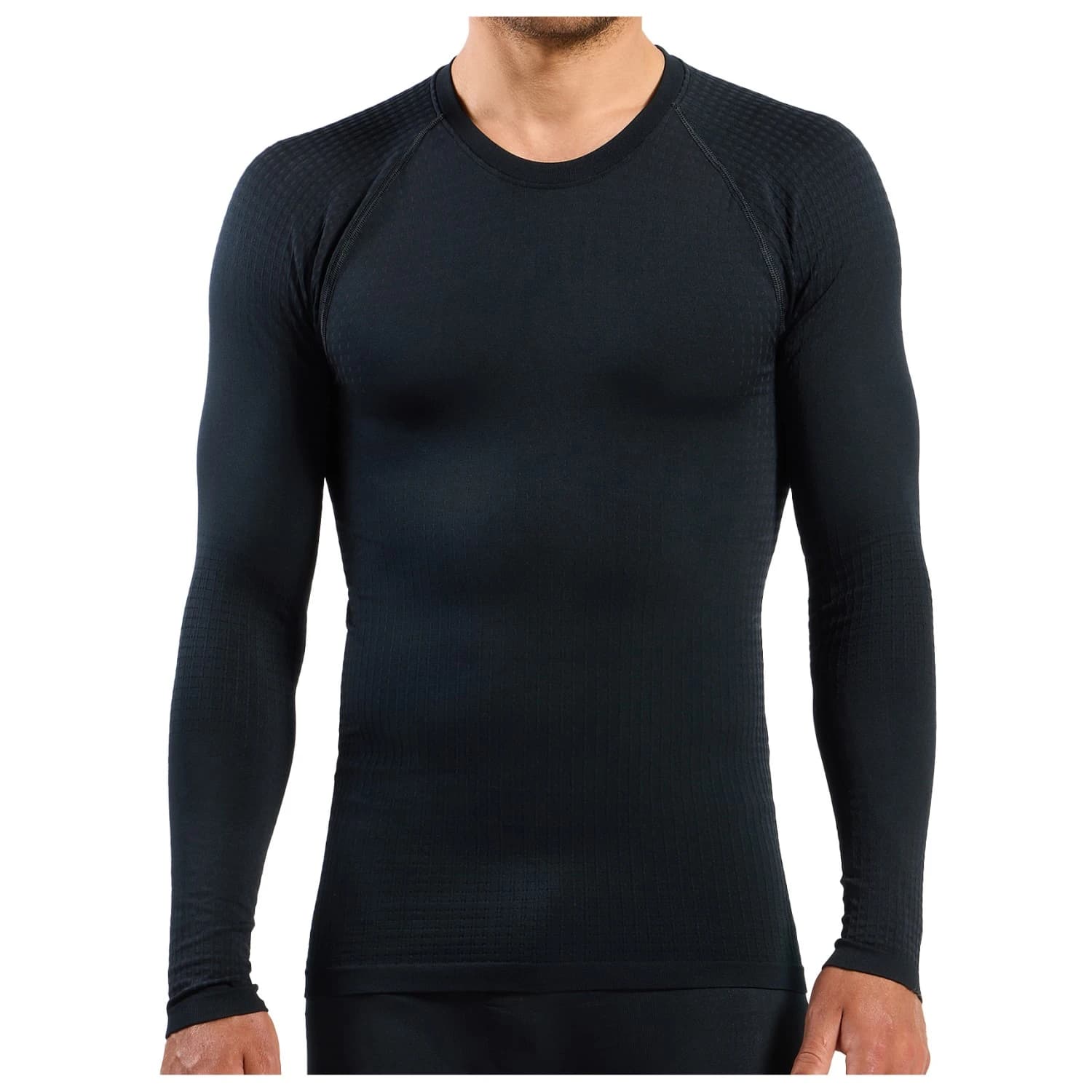 Синтетично термобельо Odlo Performance Warm Bl Top Crew Neck L/S Synthetic base layer - Black