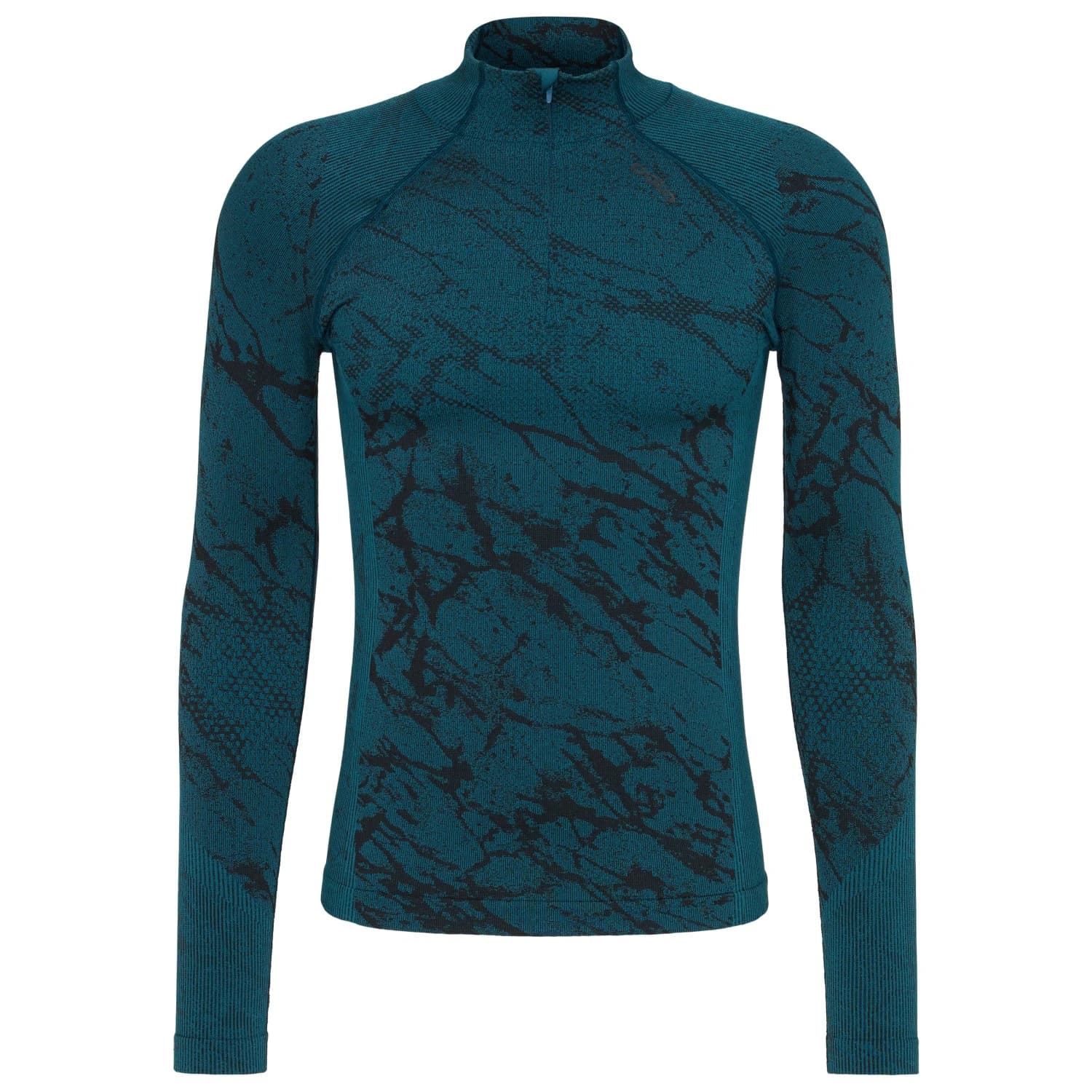 Синтетично термобельо Odlo Performance Warm Blackcomb Bl Top L/S Half Zip Synthetic base layer - Reflecting Pond
