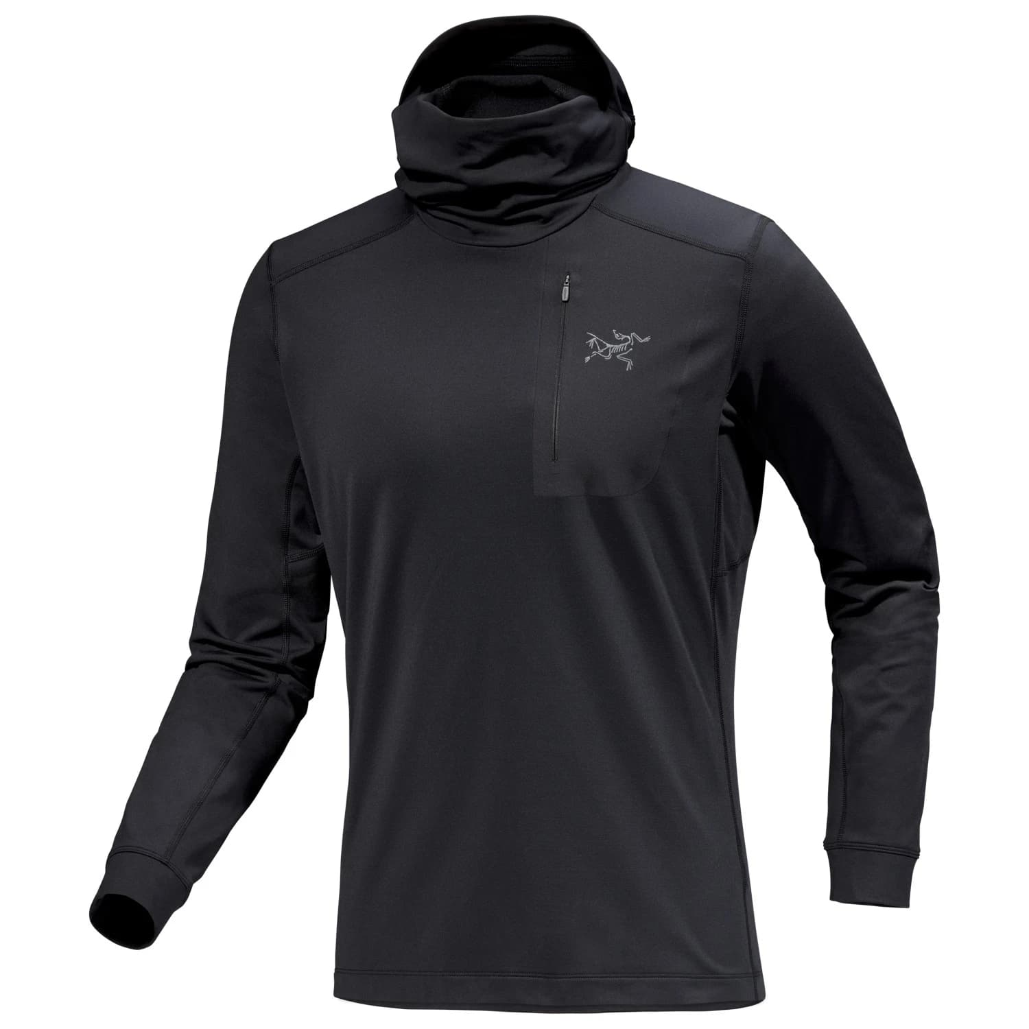 Синтетично термобельо Arc'teryx Rho LT Hoody Synthetic base layer - Black