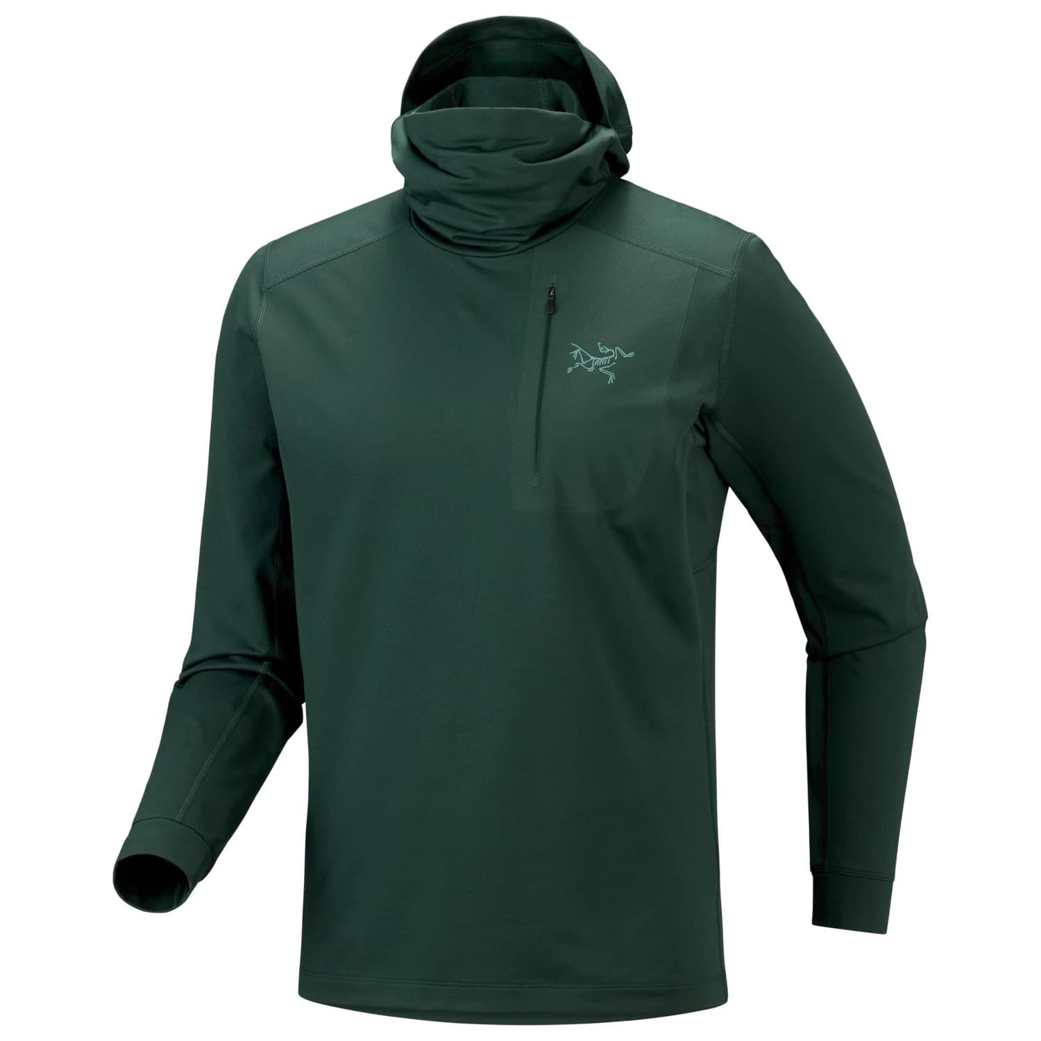 Синтетично термобельо Arc'teryx Rho LT Hoody Synthetic base layer - Dark Jade