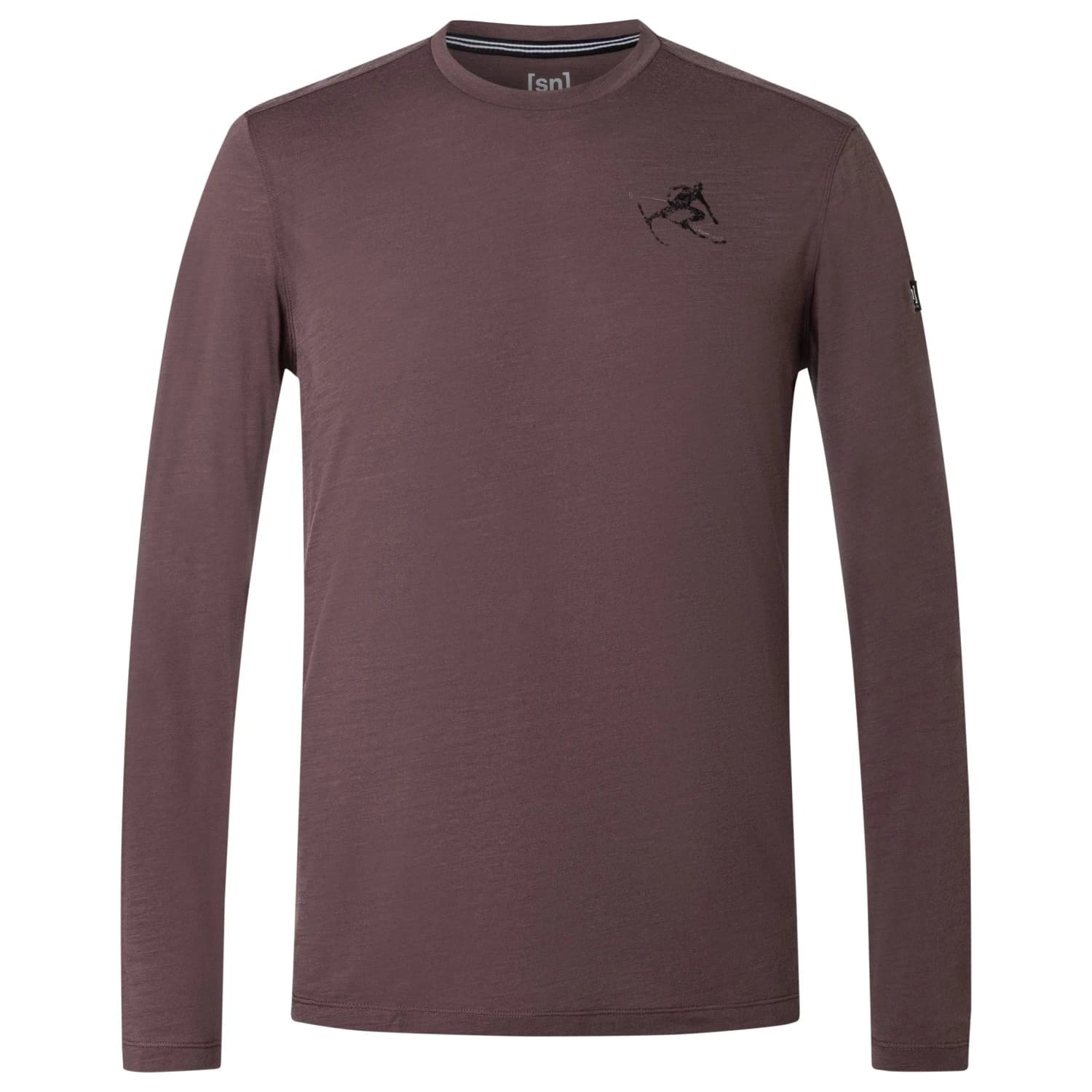 Ски бельо super.natural Toni L/S Ski underwear - Raisin / Various