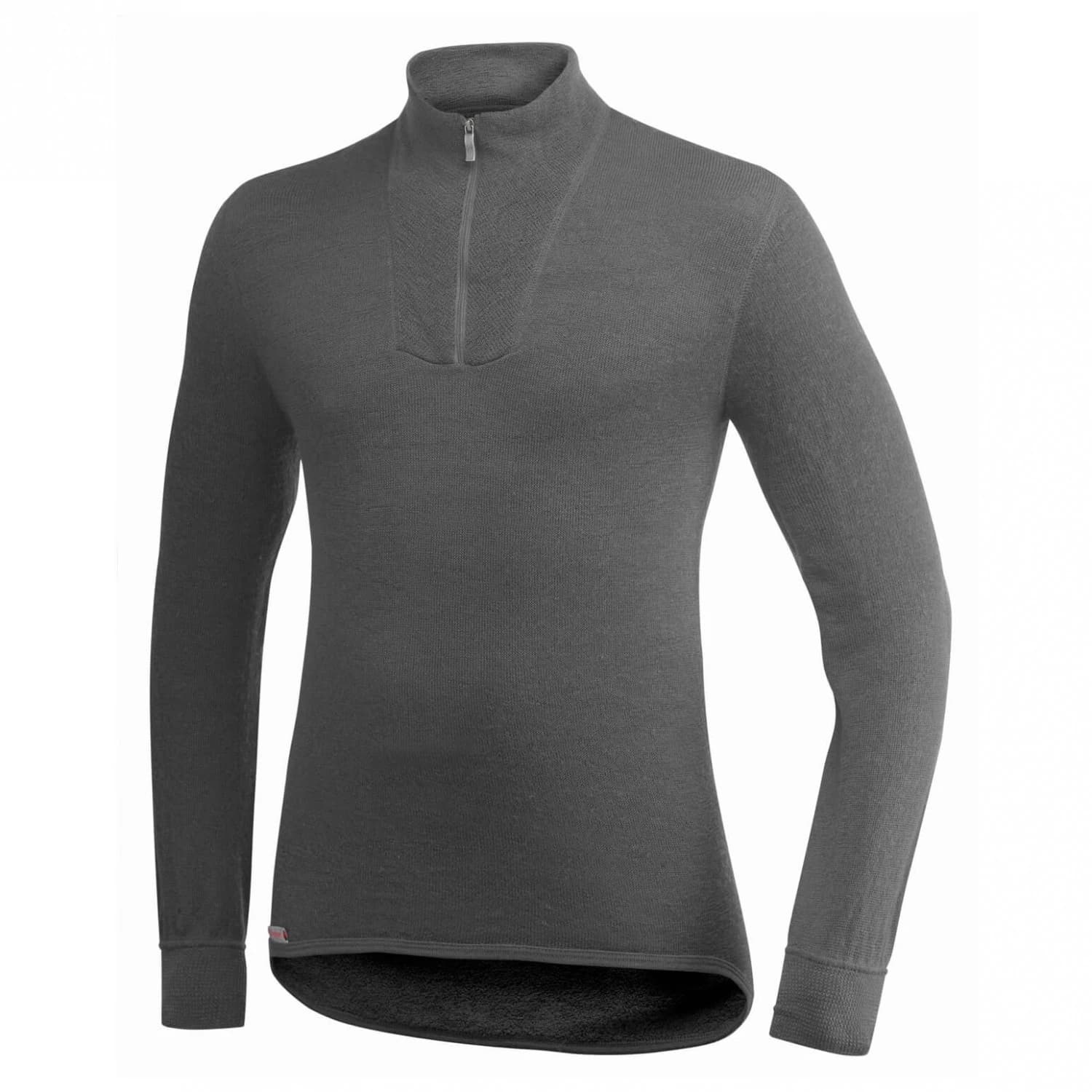 Мериносово термобельо Woolpower Zip Turtleneck 200 Merino base layer - Grey