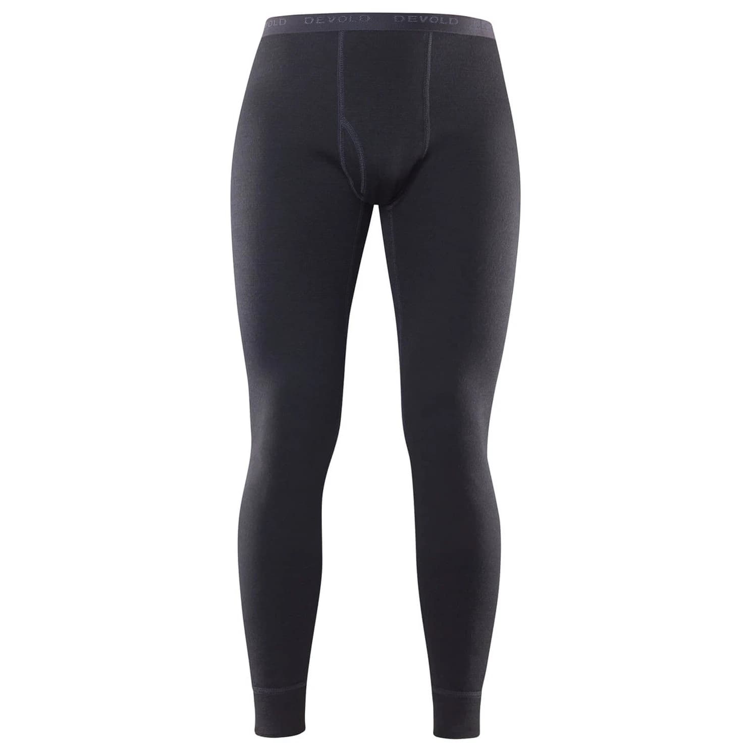 Мъжко мериносово термобельо Devold Duo Active Long Johns W/Fly Merino base layer - Black